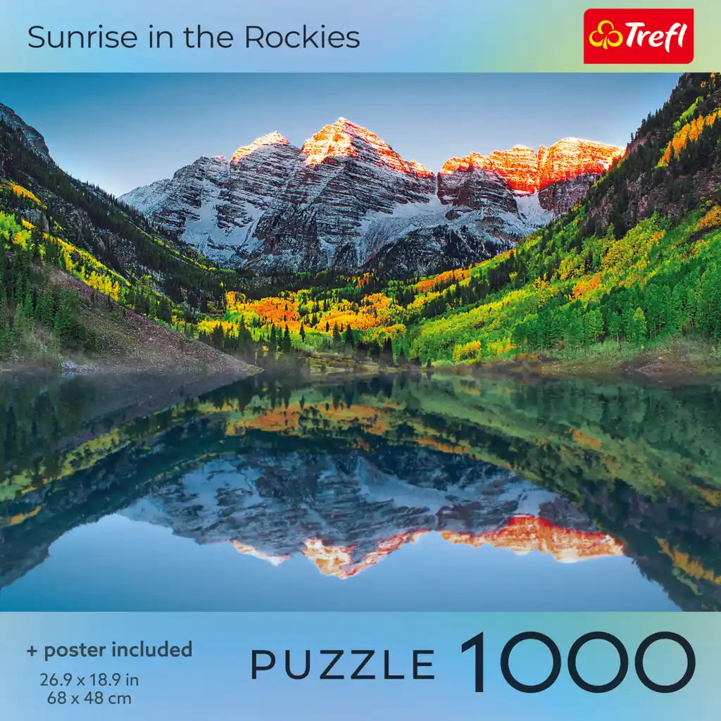 Sunrise In The Rockies Square Box 1000 Piece Puzzle