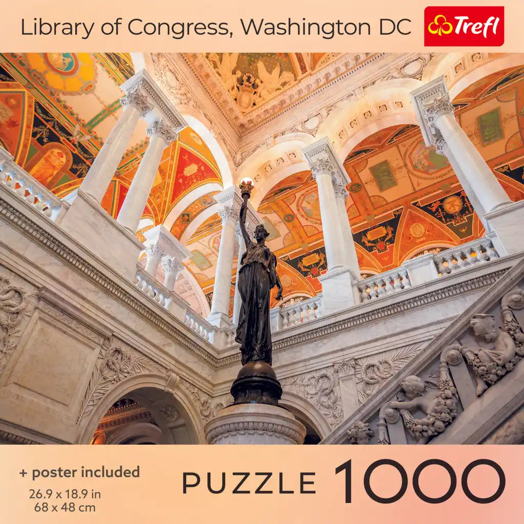 Library Of Congress, Washington Dc 1000 Piece Puzzle