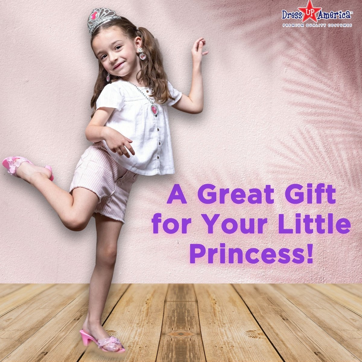 Princess Jewelry, Shoes And Tiara Set - Kids