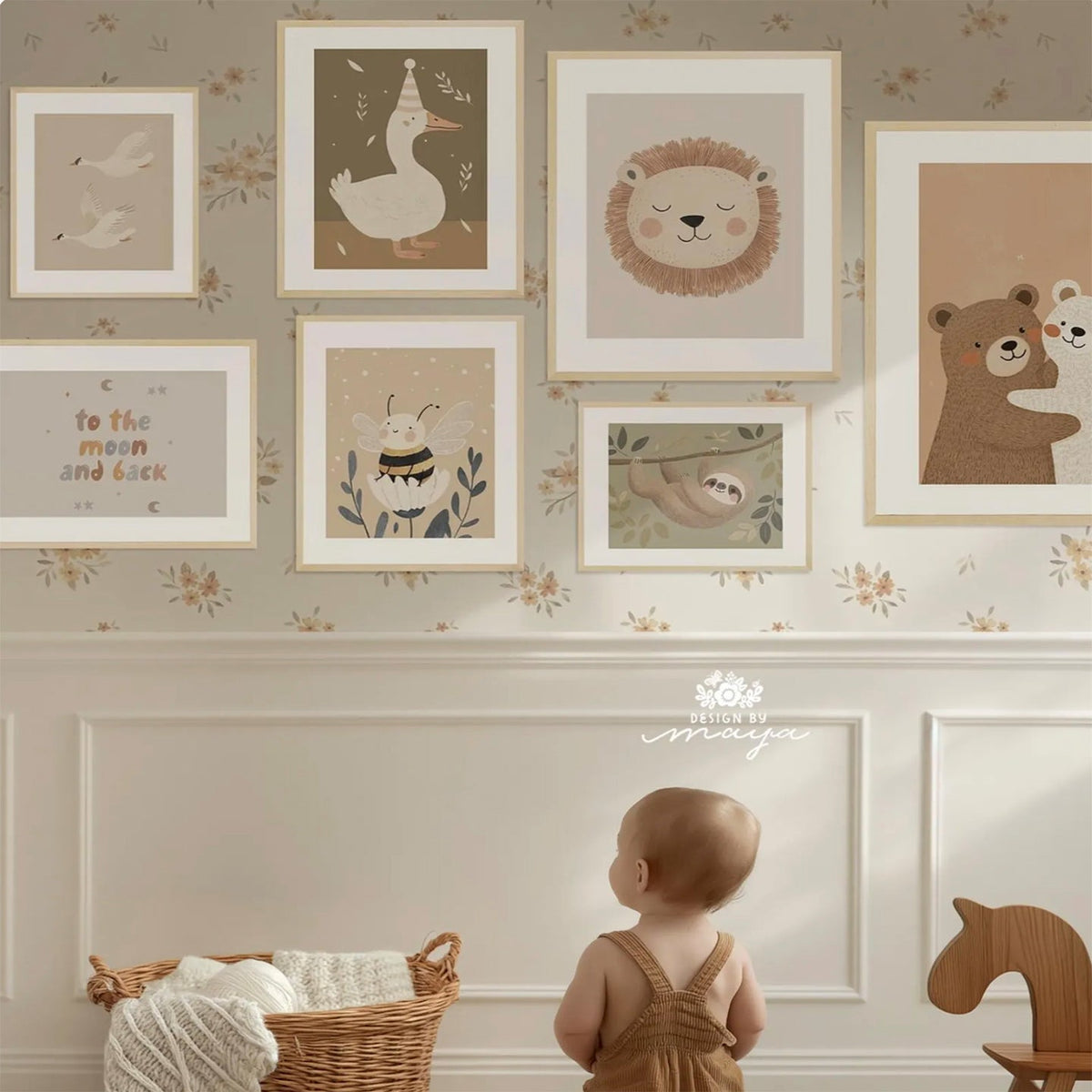 Kids Room Animals Prints - Luster Paper Nursery Wall Art Prints