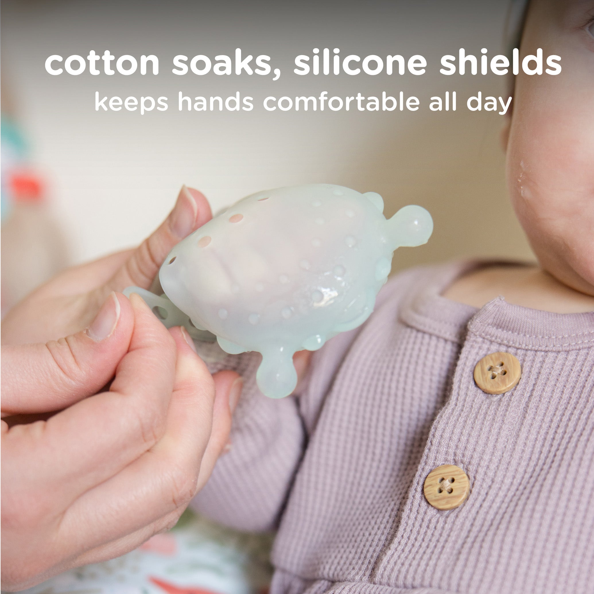 Mouthing Mitten For Teething Relief (2-pack)