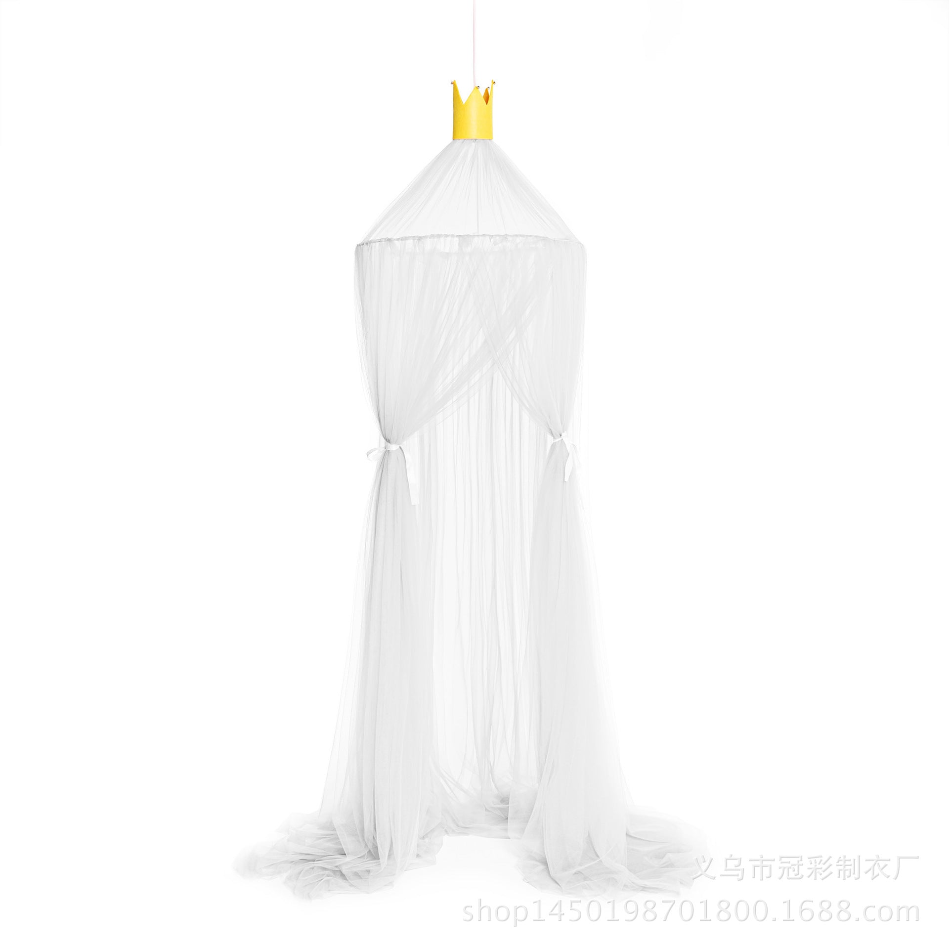 Children’s Room Round Top Baby Crib Mosquito Net, Trendy Summer Palace-style Bed Canopy, Installation-free Baby Mosquito Protection Cover