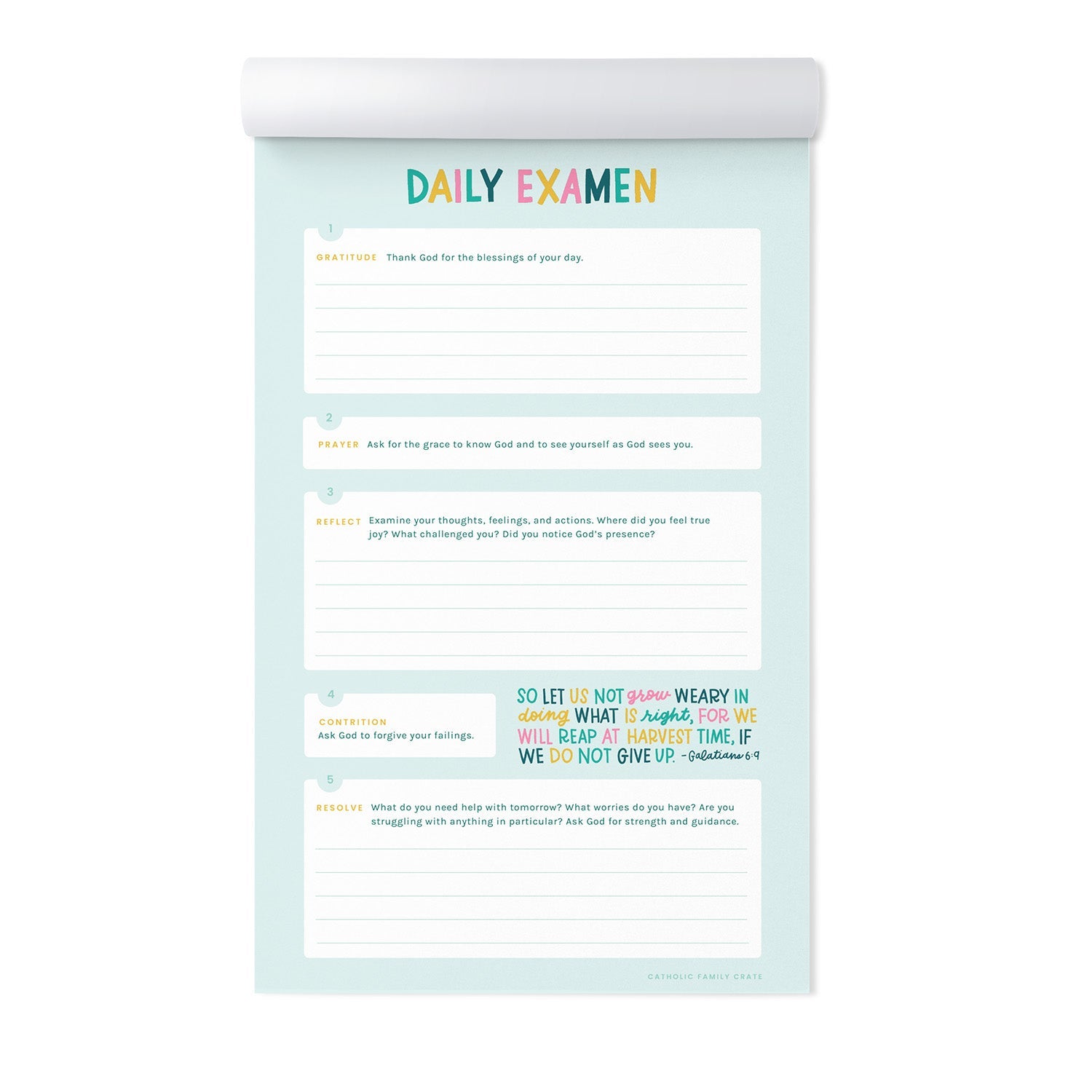 Daily Examen Notepad (advanced)