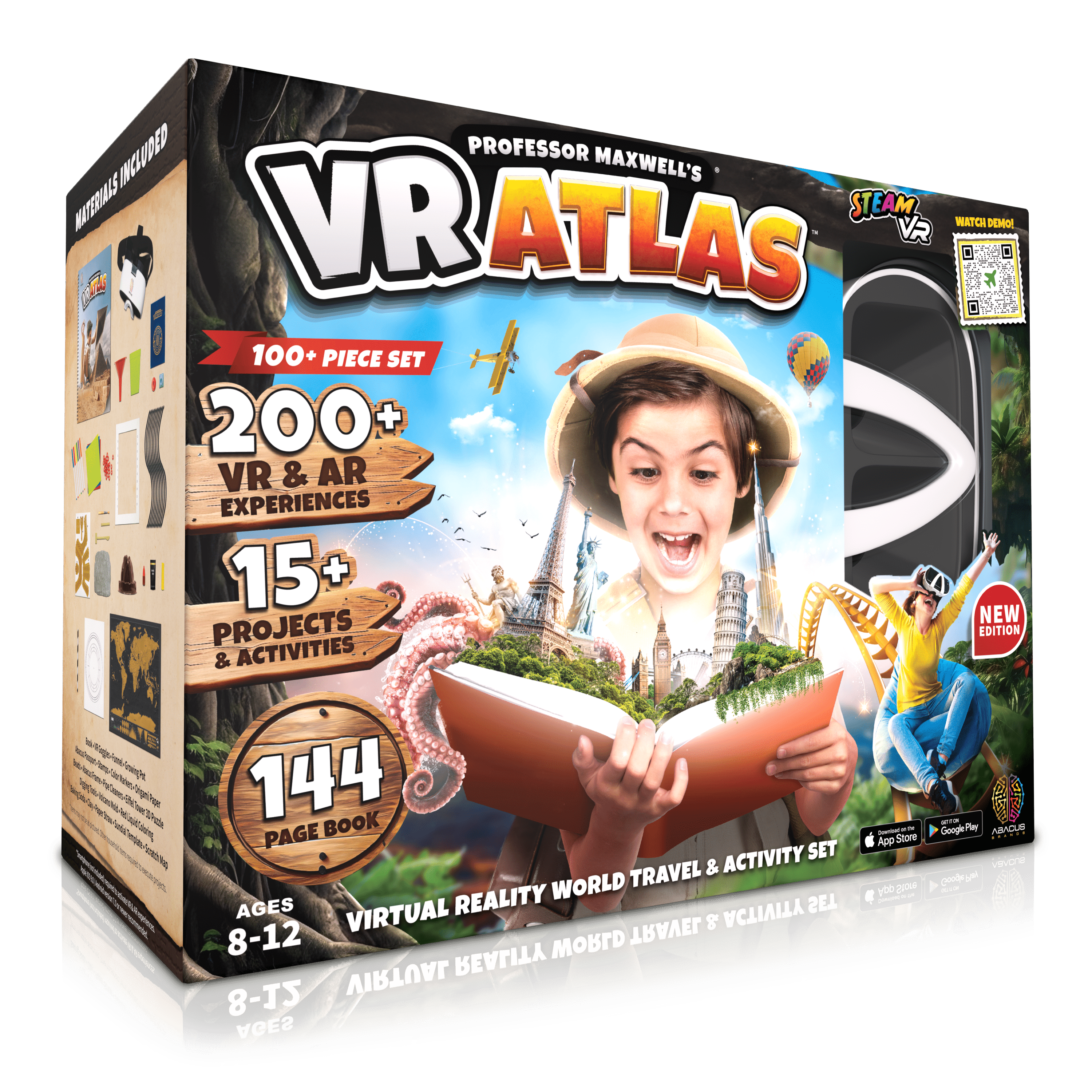 Professor Maxwell's Vr Atlas World Travel Activity Kit