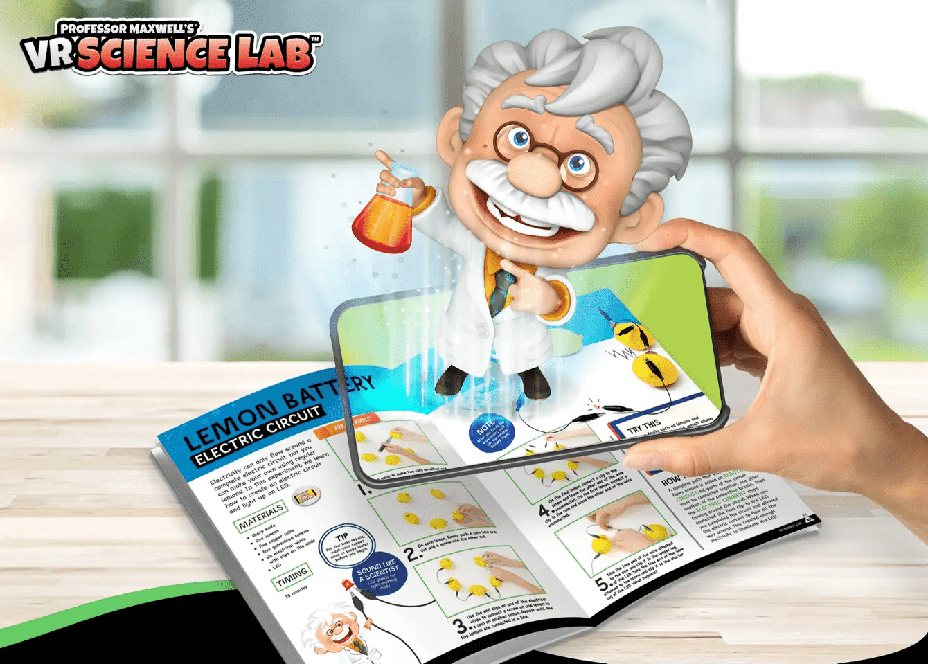 Professor Maxwell's Vr Science Lab Science Kit For Kids