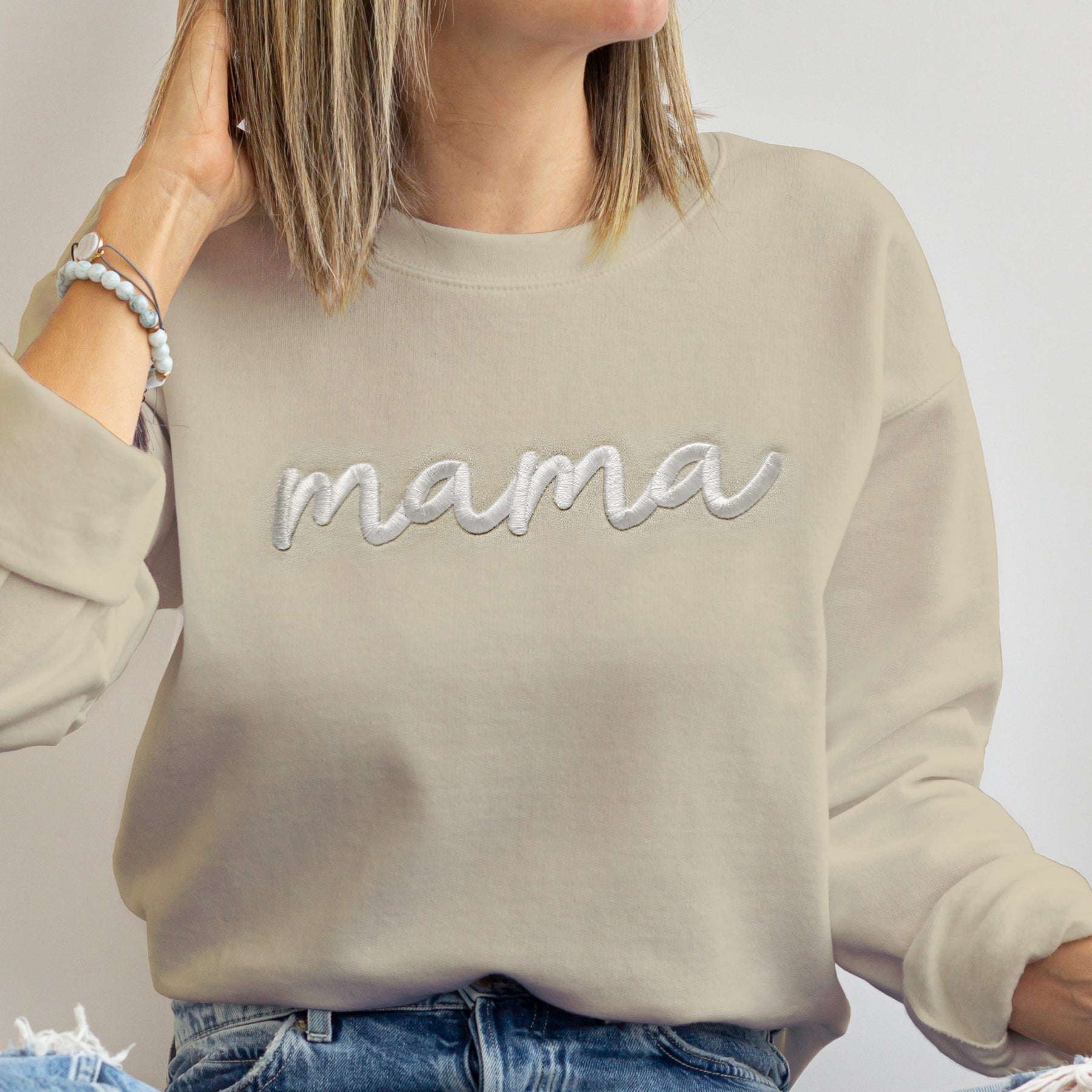 3d Puff Embroidered Mama & Mini Matching Set
