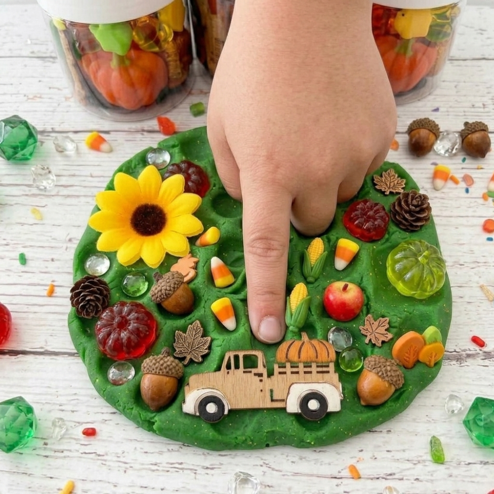 Pumpkin Patch Magic Play Dough Jar