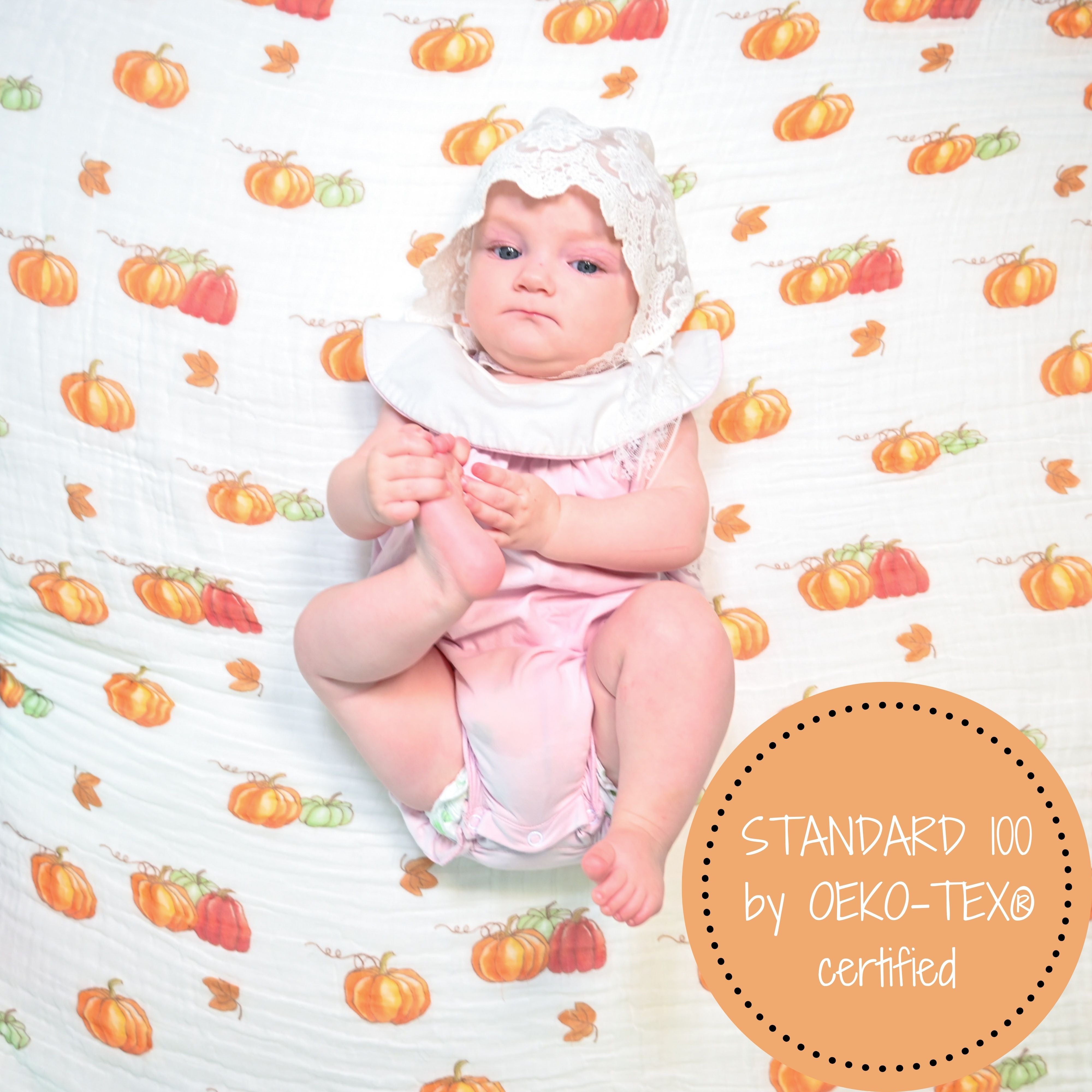 Pumpkin Patch Swaddle Blankets