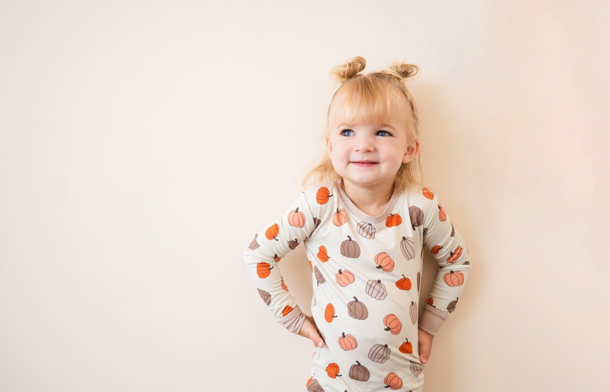 Pumpkins Beige (long Sleeve Pj)