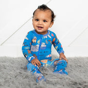 Puppy Pals Blue Footie