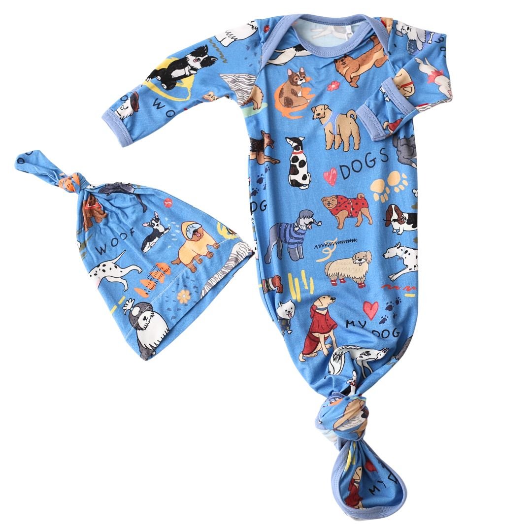 Puppy Pals Blue Gown & Hat