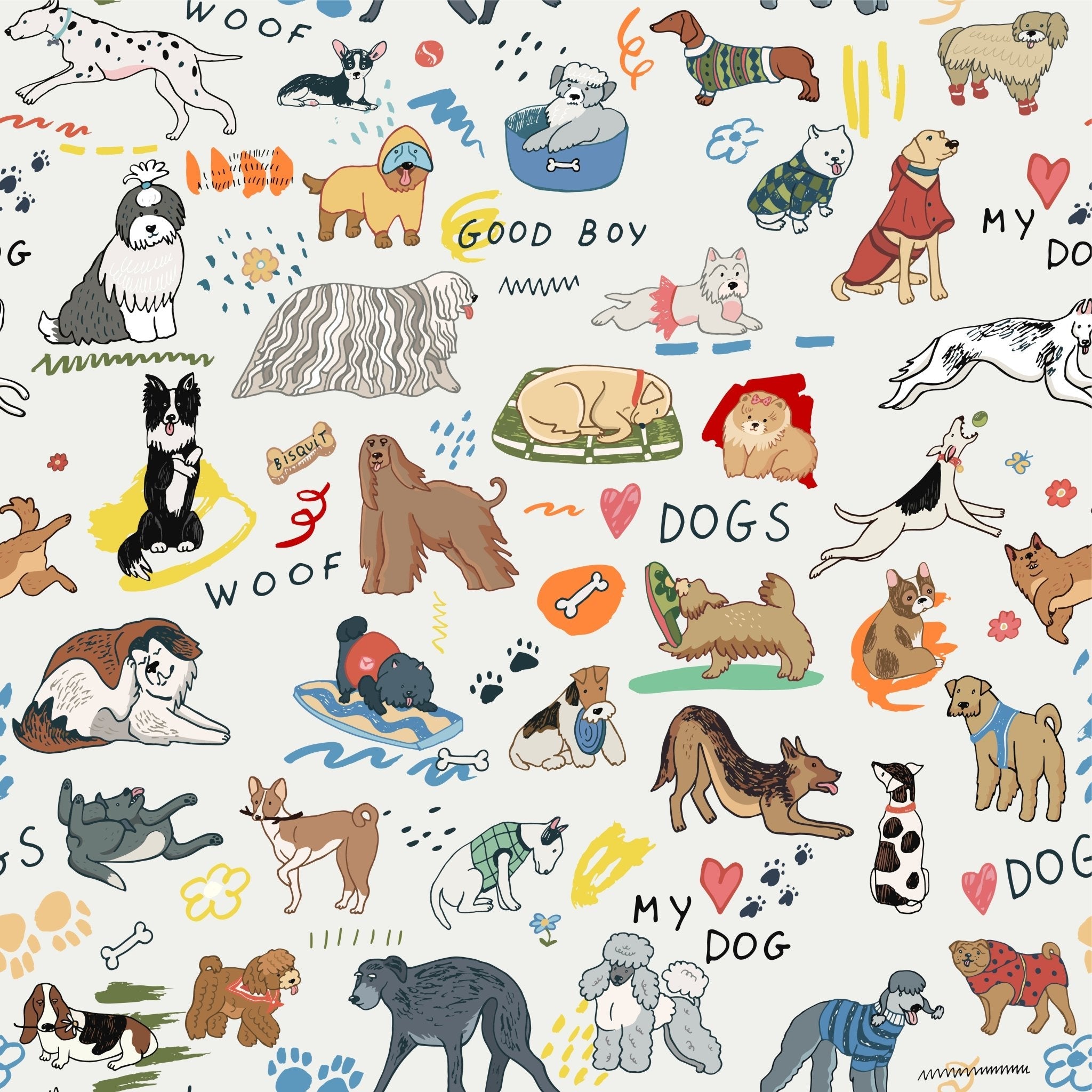 Puppy Pals White Shorts Pjs