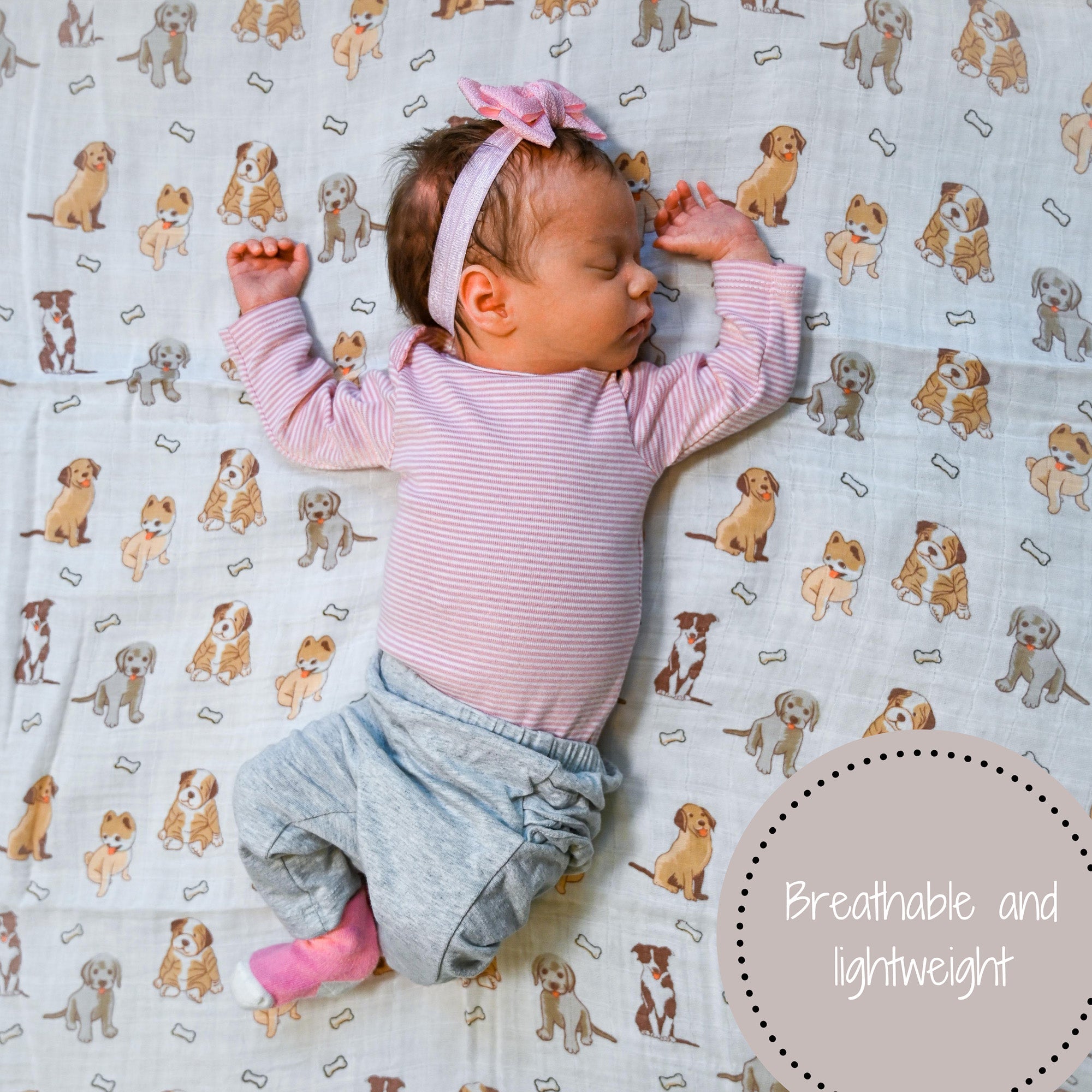 Woof Woof Swaddle Blanket