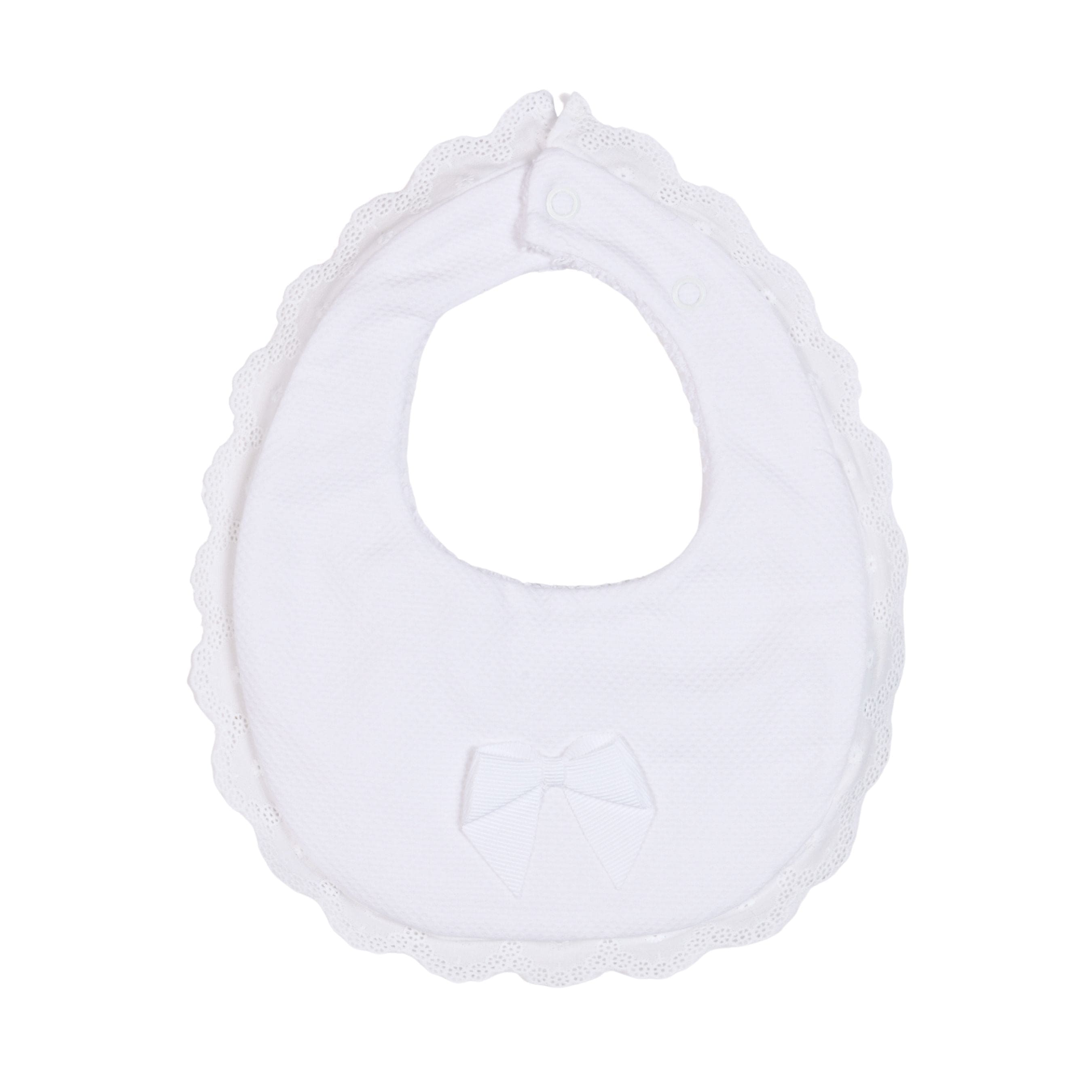 Purity | Girls White Cotton Bib