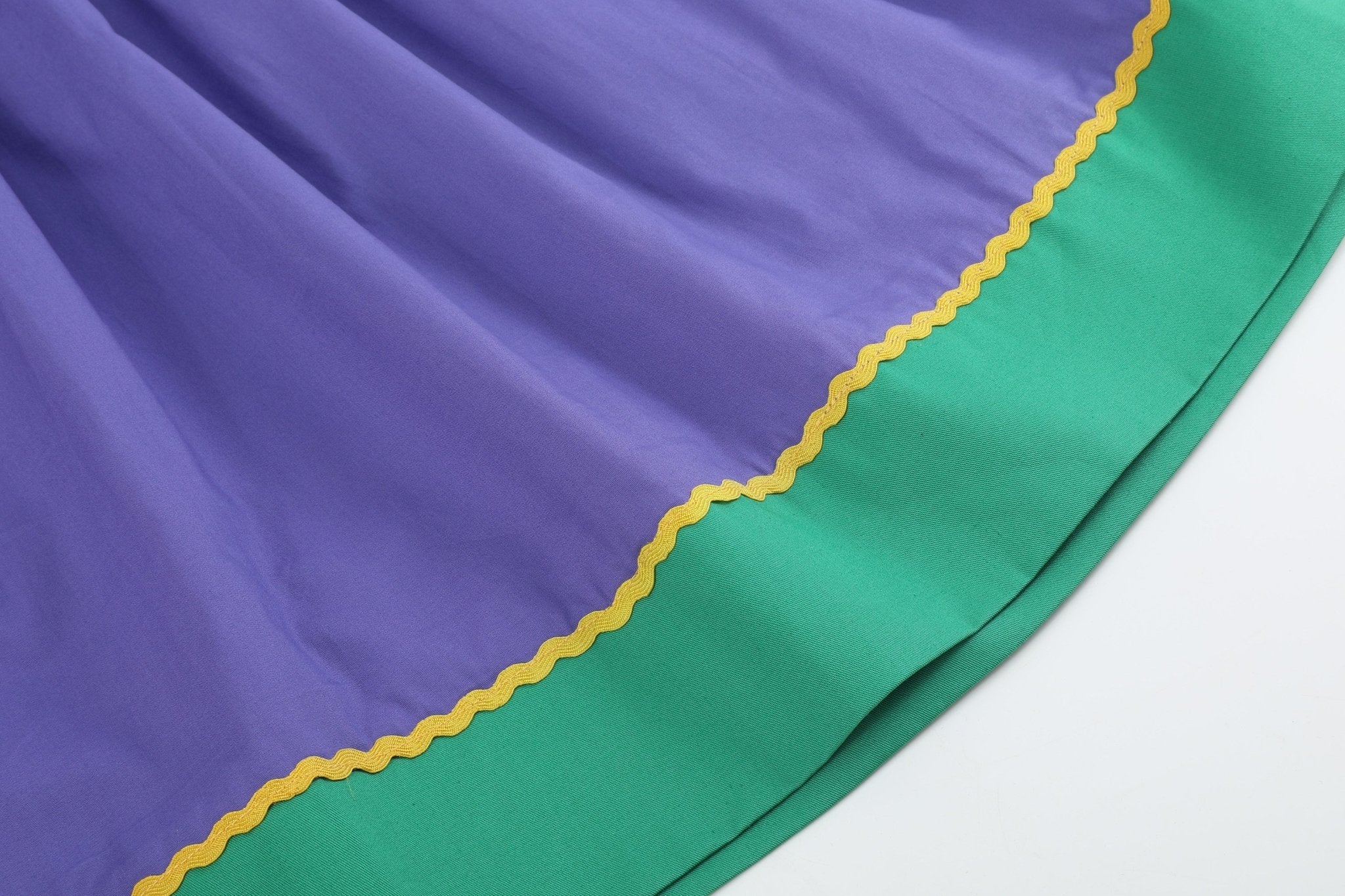 Purple And Green Mardi Gras Smocked Bishop Dress