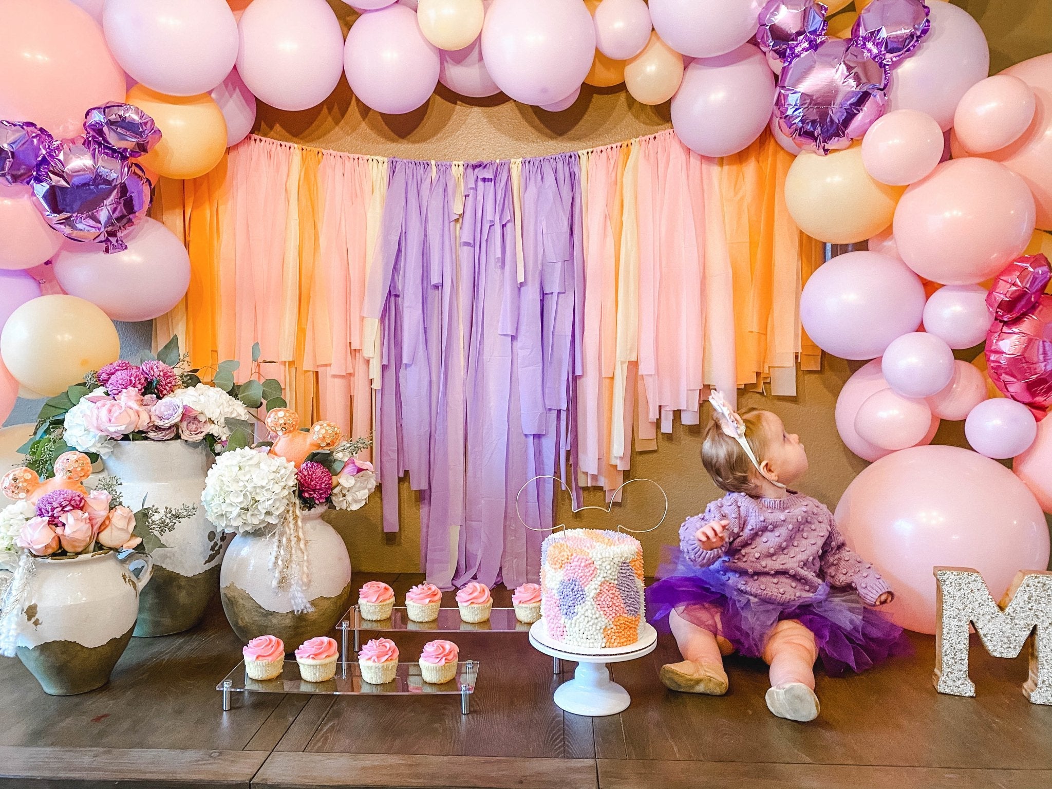 Purple Balloon Garland