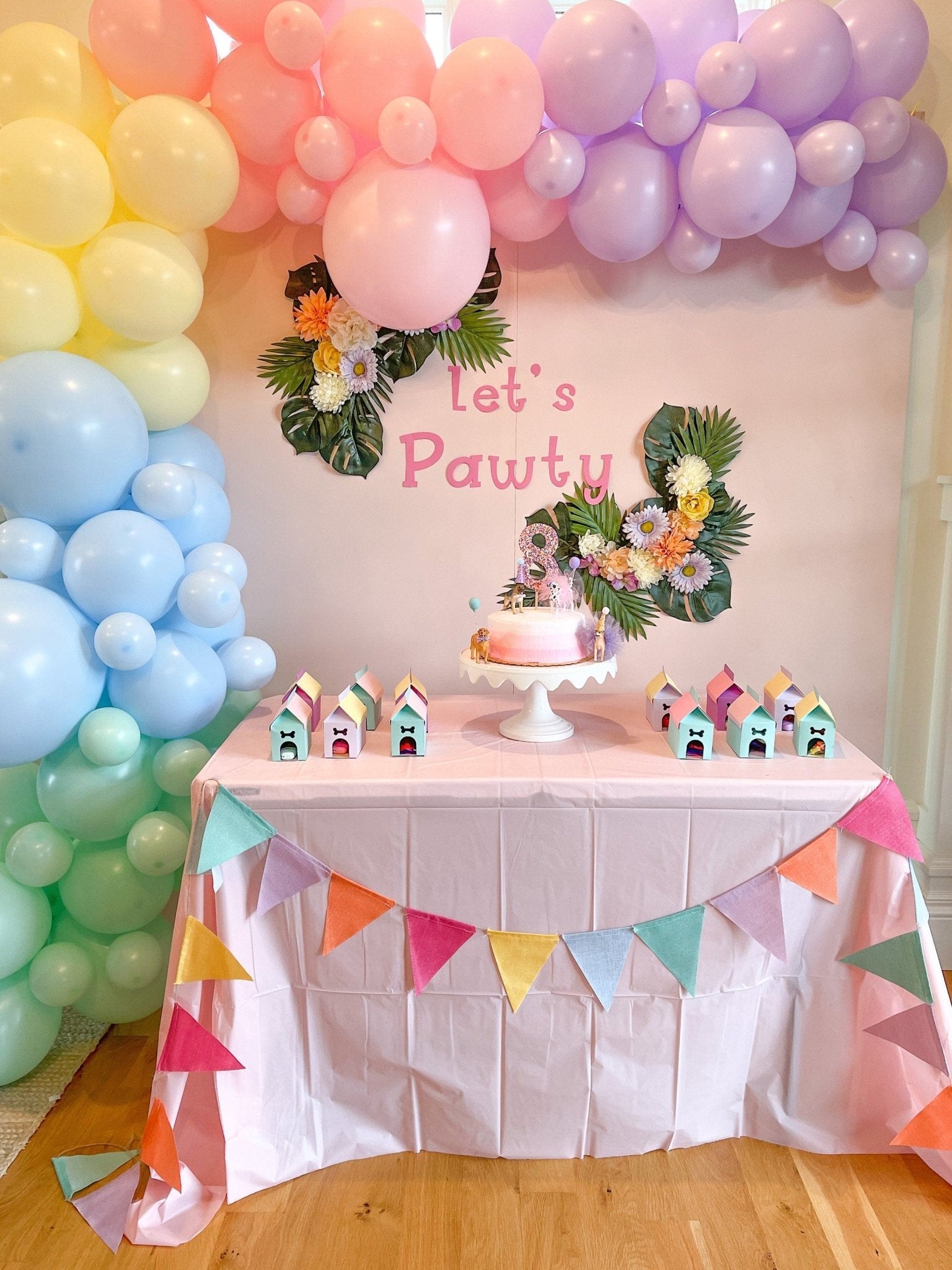 Purple Balloon Garland