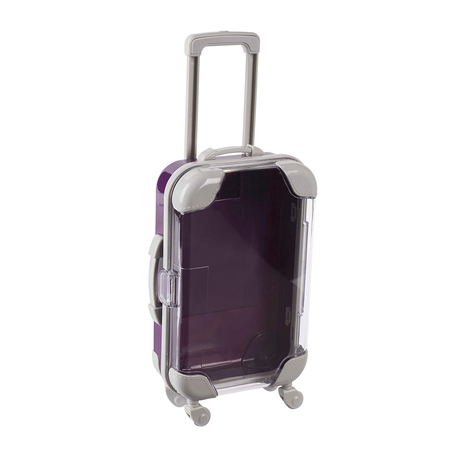 Mini Suitcase Candy Box 5.5"x3.5"x1.5" Purple 8 Pack