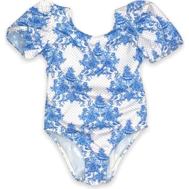 Elizabeth Blue Roses One Piece