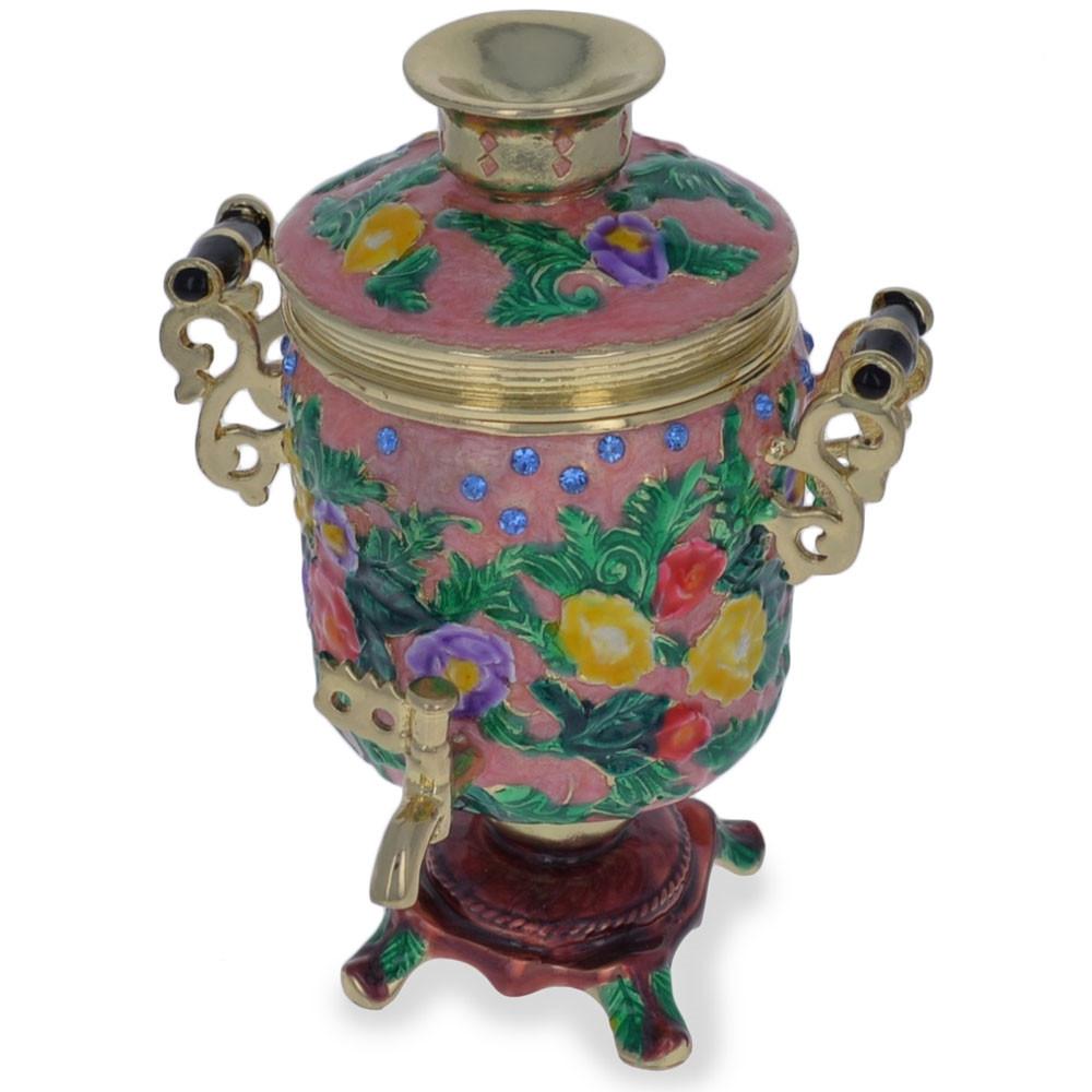 Samovar Teapot Trinket Box Figurine 4.5 Inches