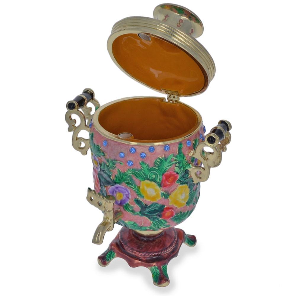 Samovar Teapot Trinket Box Figurine 4.5 Inches