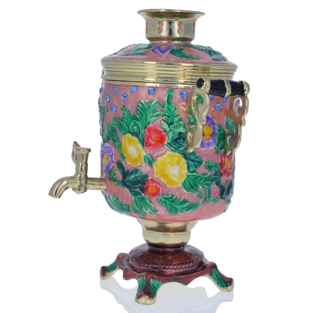 Samovar Teapot Trinket Box Figurine 4.5 Inches