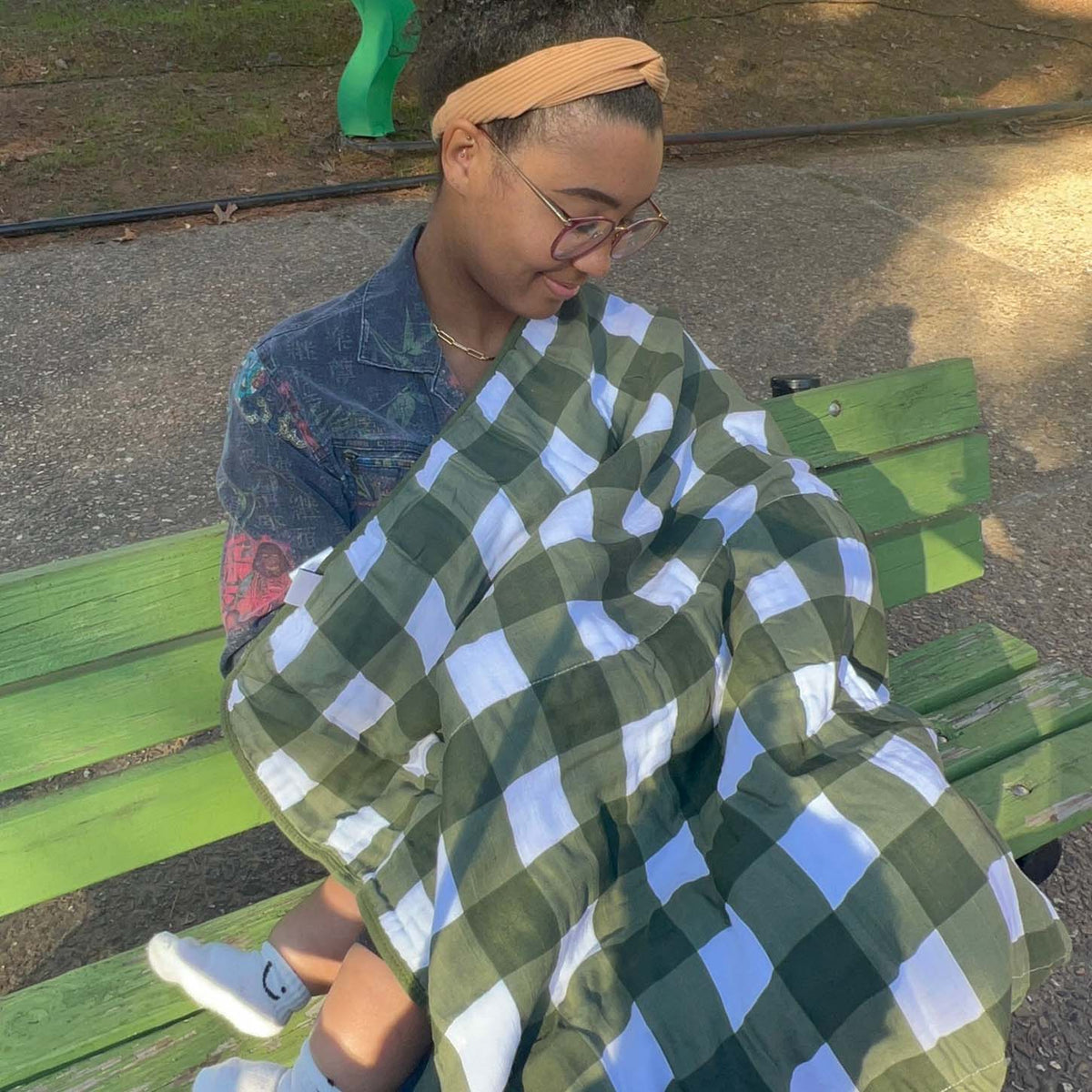 Sage Windowpane Quilt