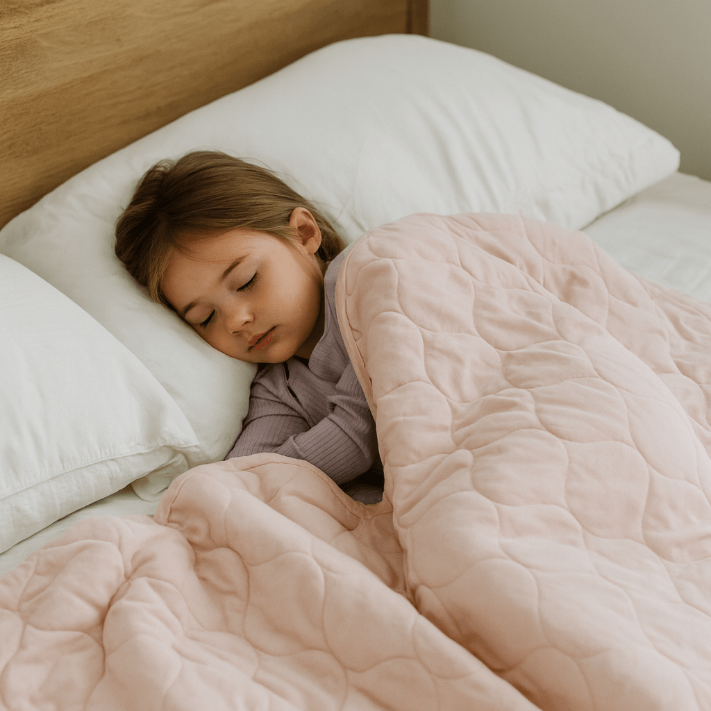 Quilted Blanket - 80 X 60 - Pink Blush