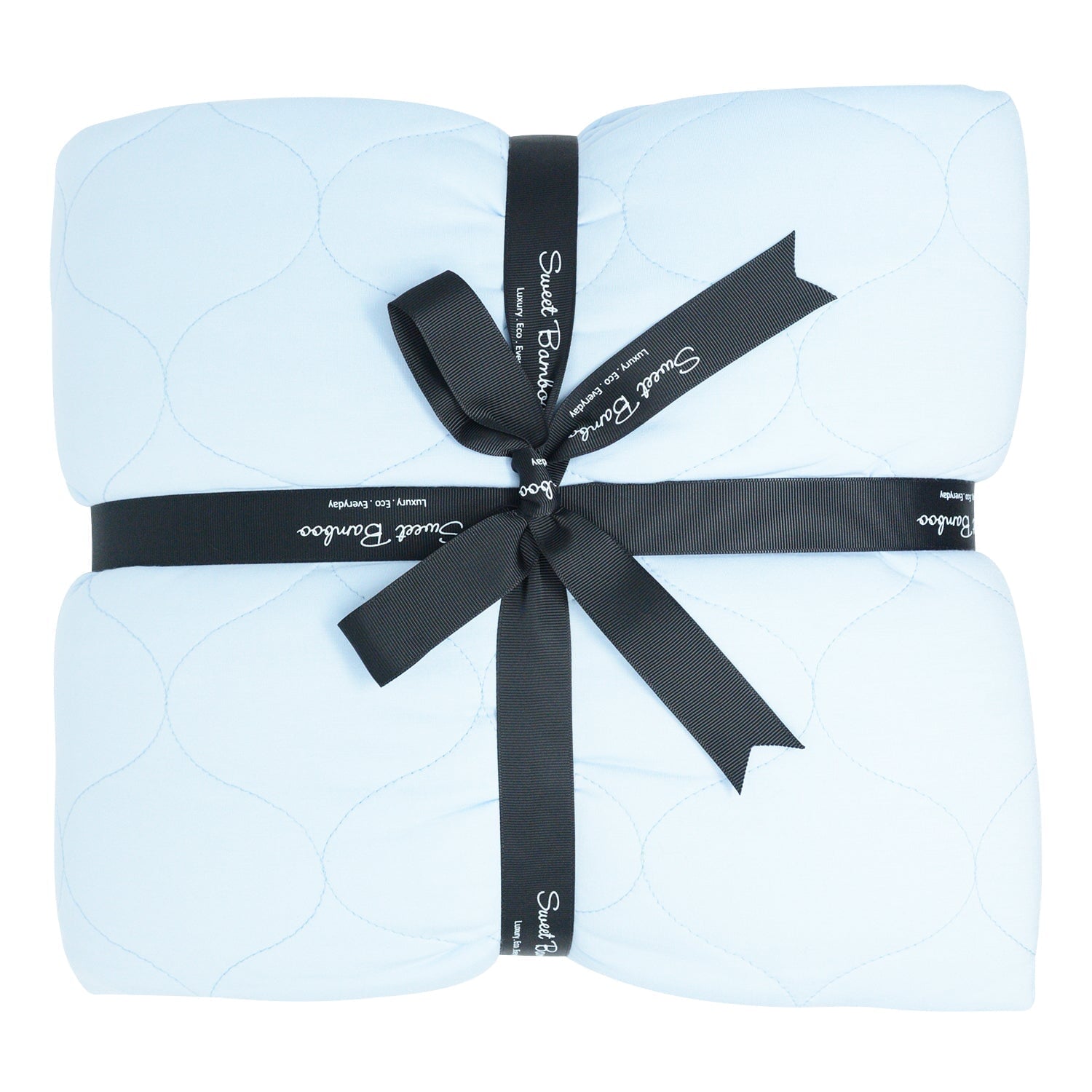 Quilted Blanket - 80 X 60 - Powder Blue