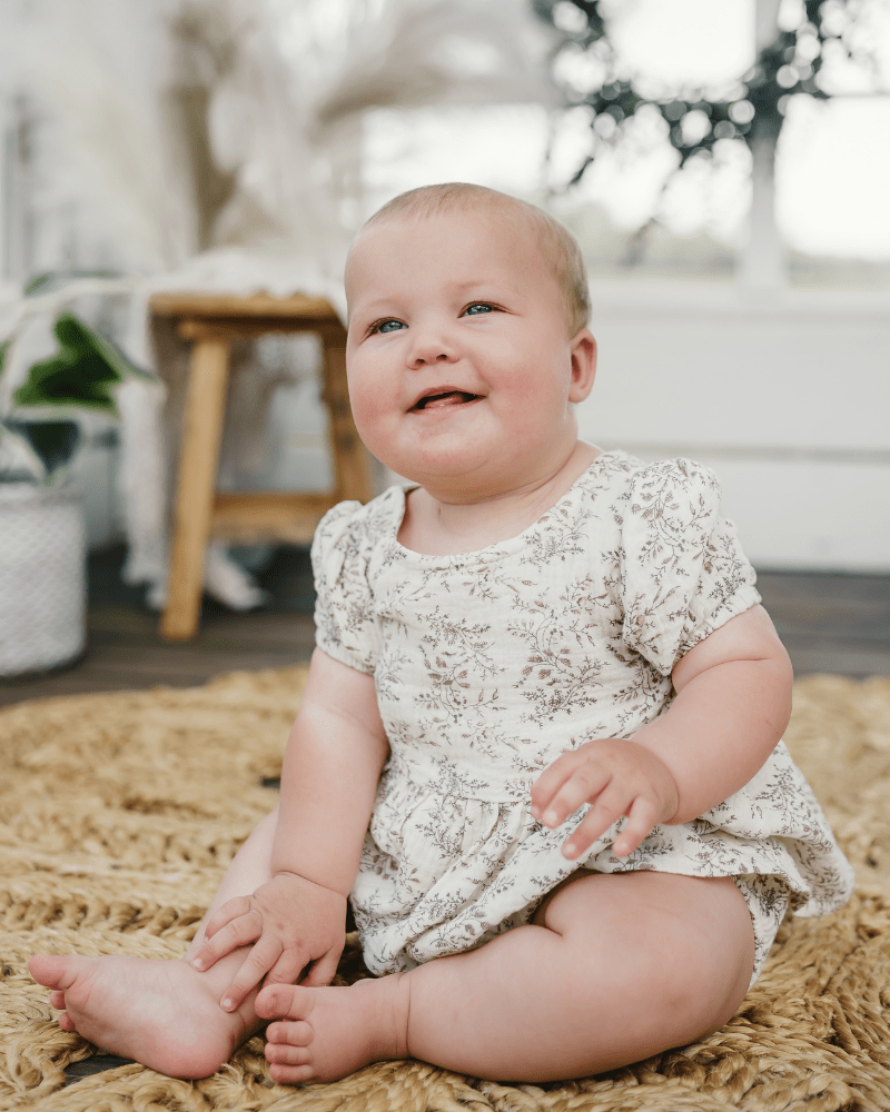 Quinn Bow-back Top & Bloomer Set - Wisteria Smoke