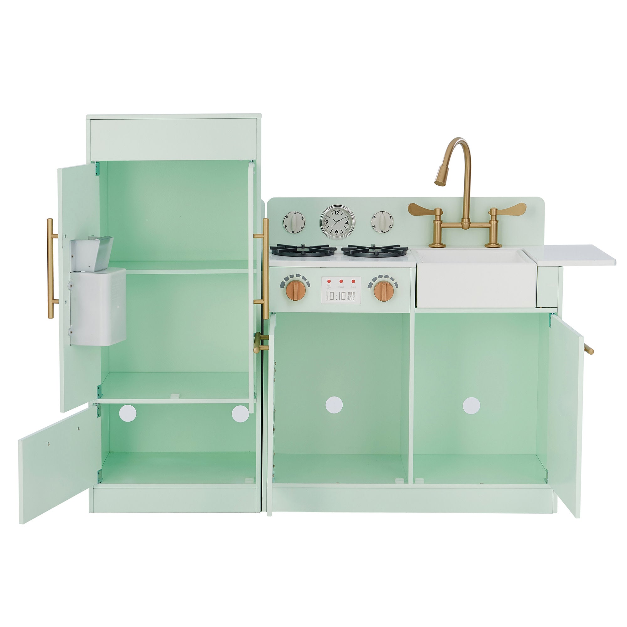 Little Chef Charlotte Modern Play Kitchen, Mint/gold