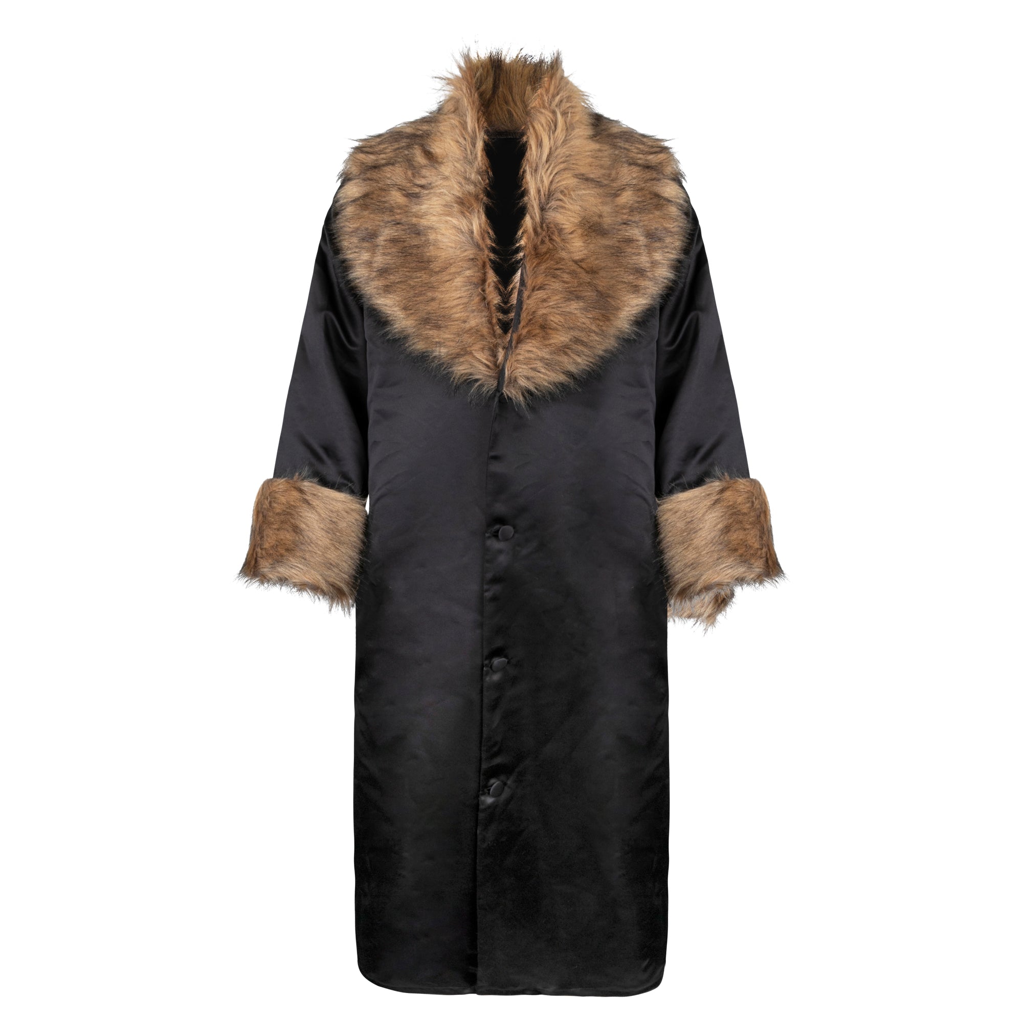 Rabbi Coat With Fur - Adults