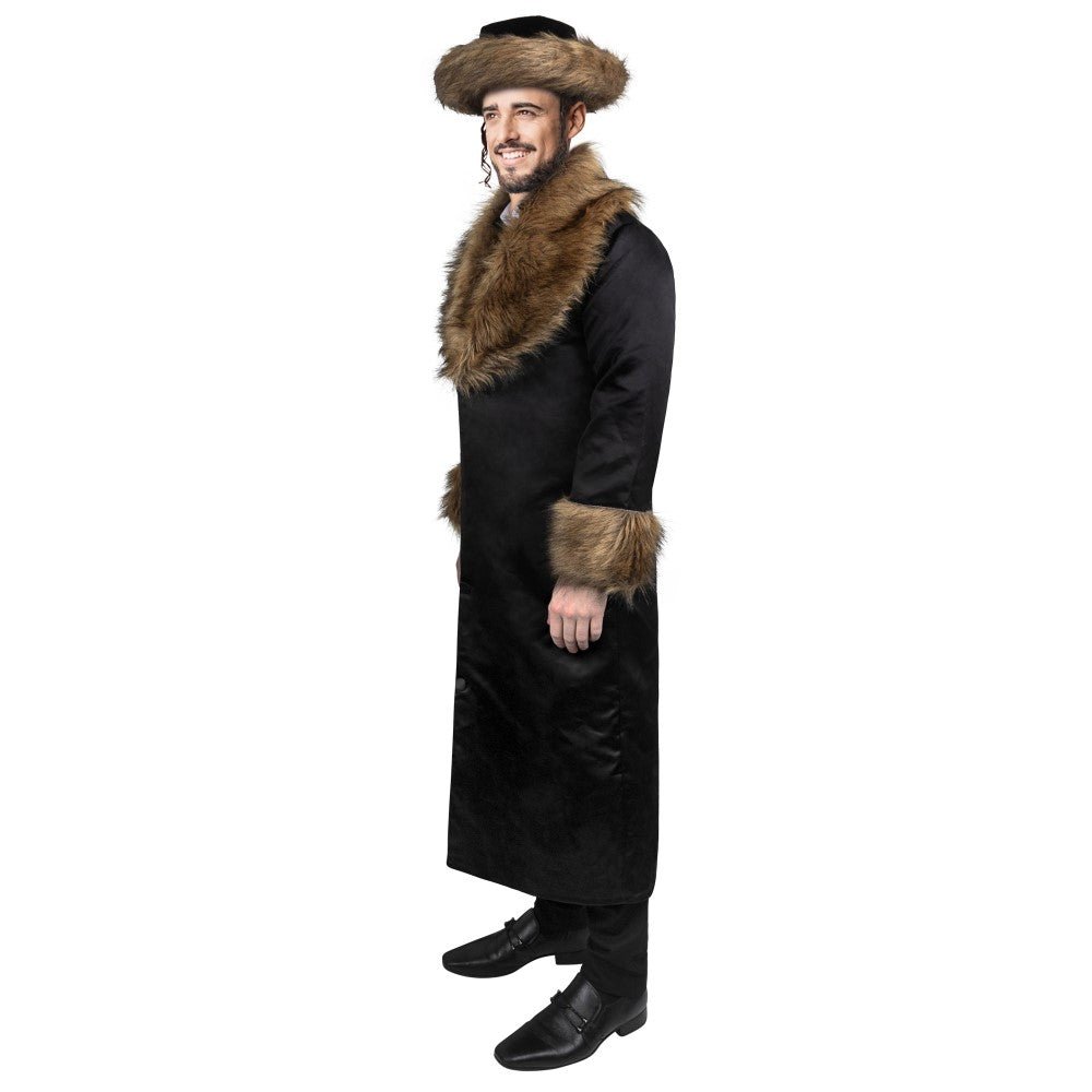 Rabbi Coat With Fur - Adults