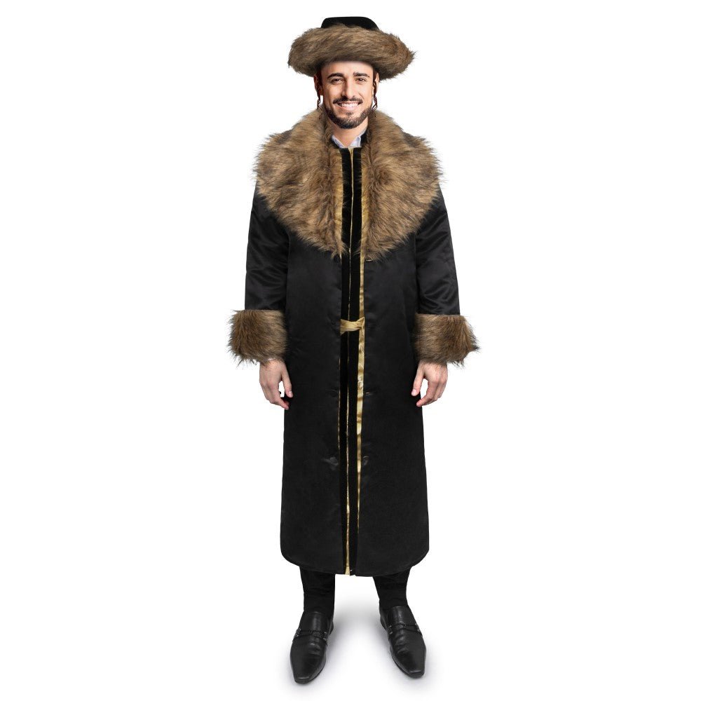Rabbi Coat With Fur - Adults