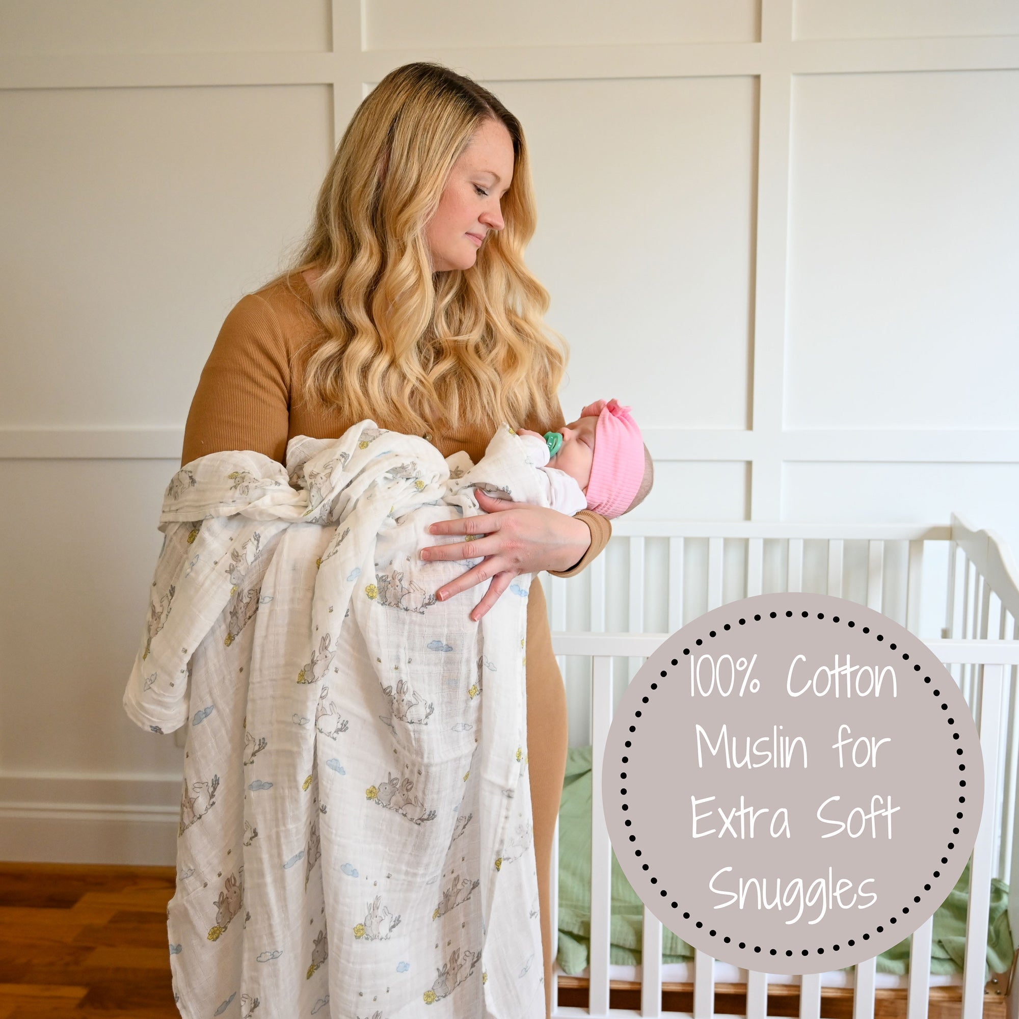 Somebunny Loves You Swaddle Blanket