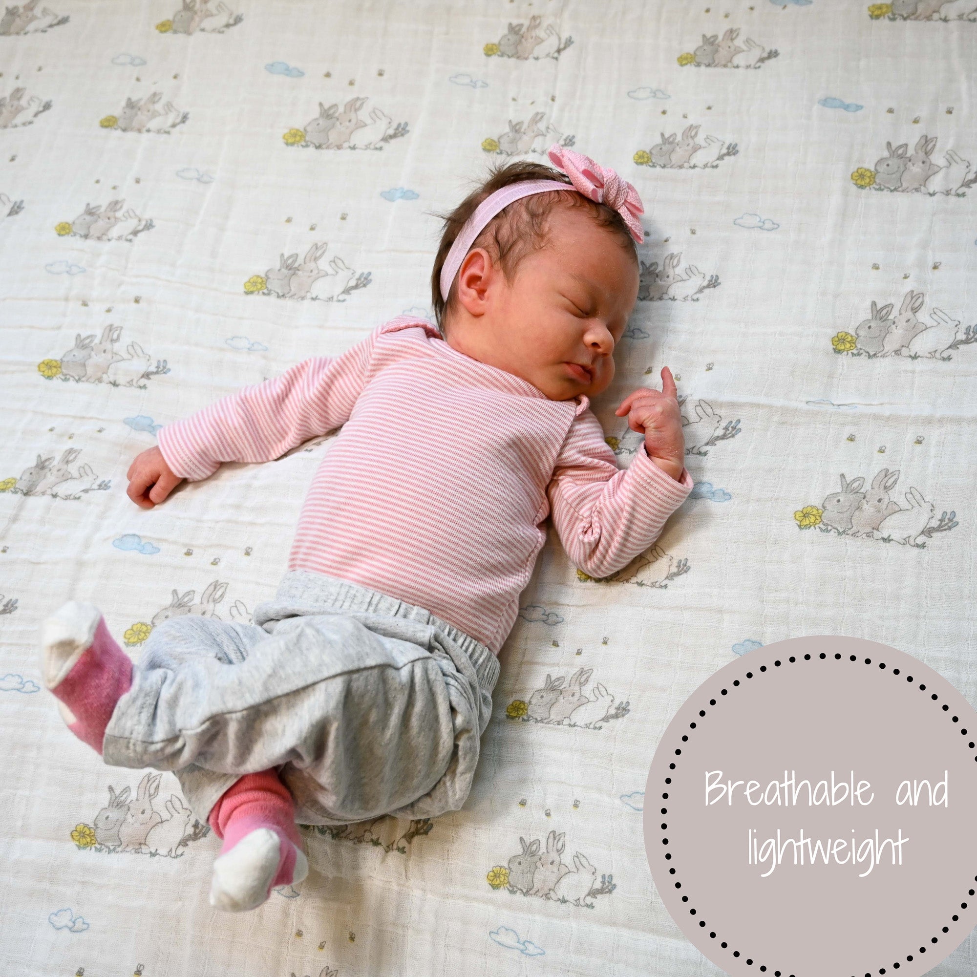 Somebunny Loves You Swaddle Blanket