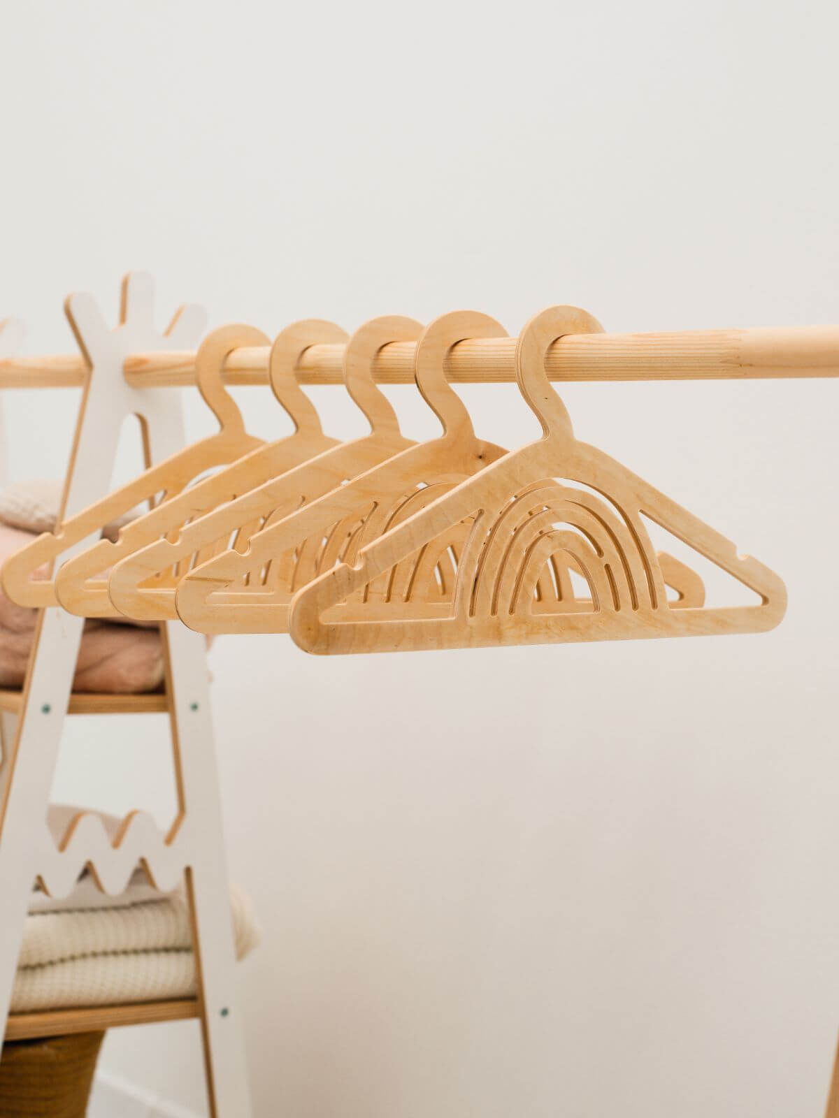 Pack Of 5 Wooden Baby Hangers