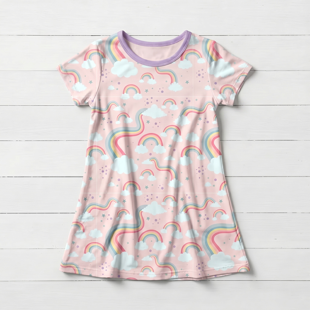Rainbow Wishes A-line Dress