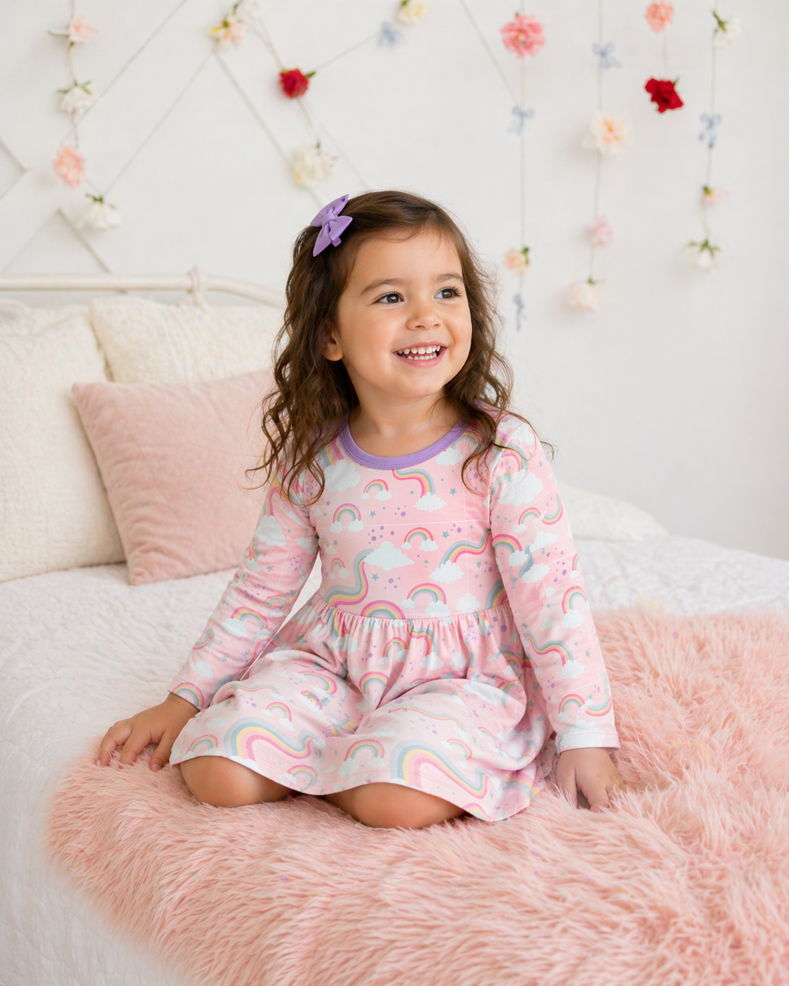 Rainbow Wishes L/s Dress