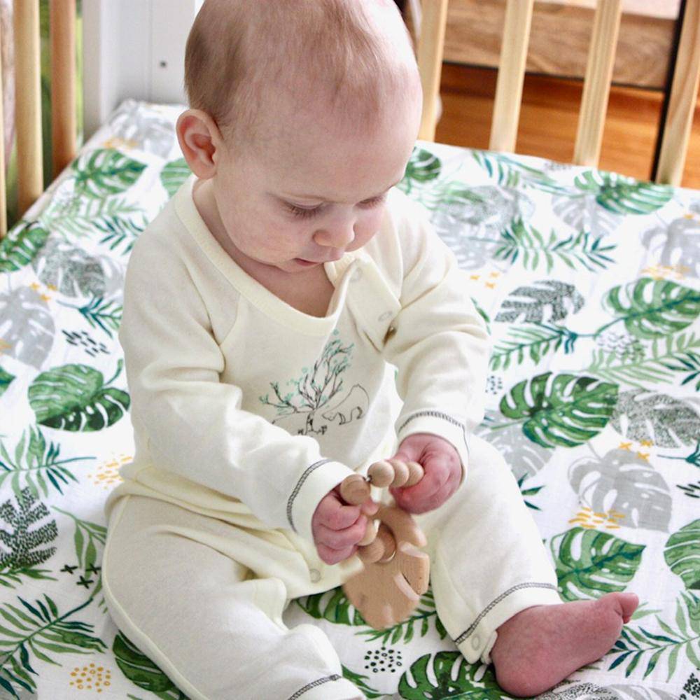 Rainforest Classic Muslin Crib Sheet