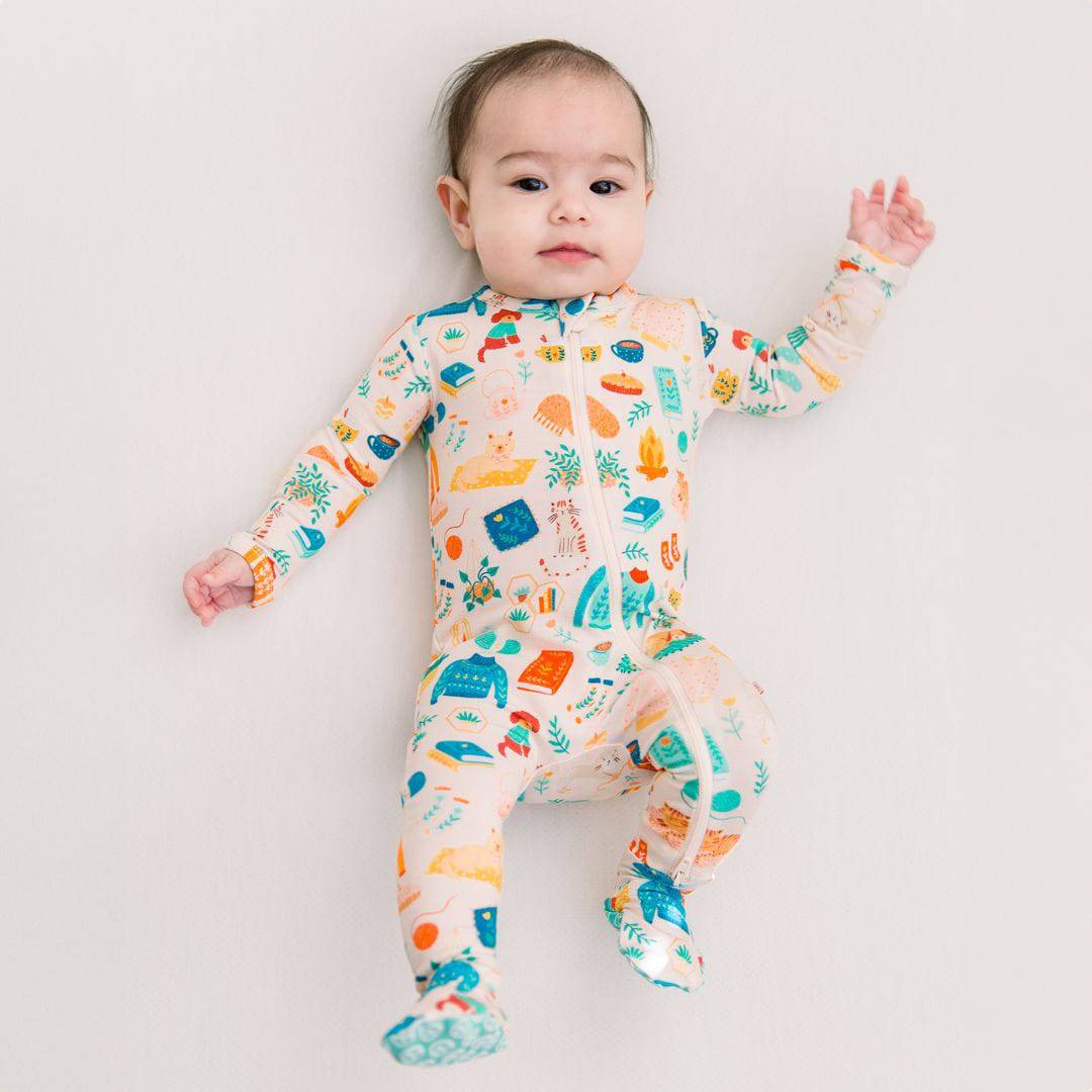 The Second-skin Footie | Cozy Cats & Dogs | Danish Hygge-inspired Print