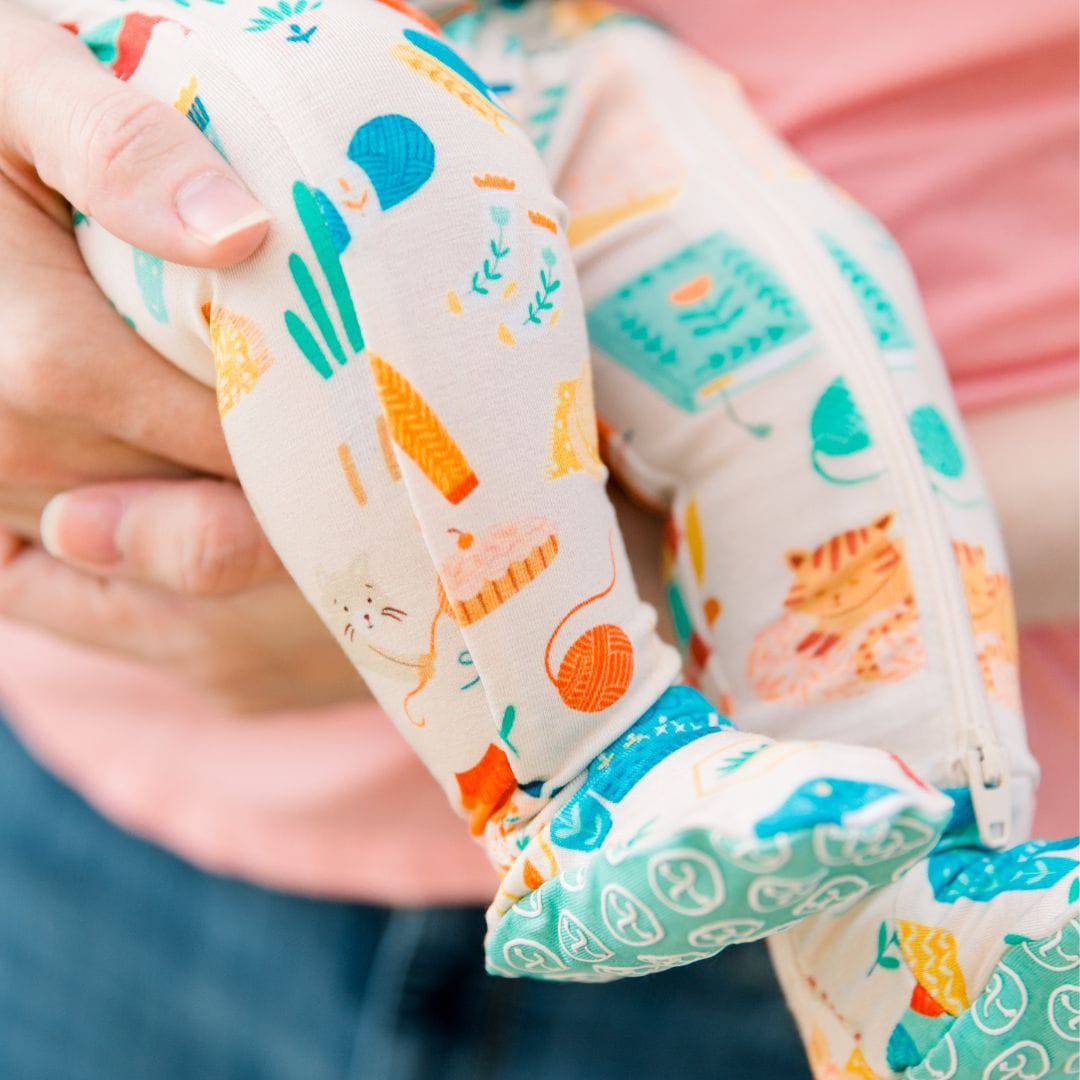 The Second-skin Footie | Cozy Cats & Dogs | Danish Hygge-inspired Print