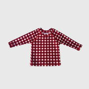 Child Rash Guard | Scarlet Gingham