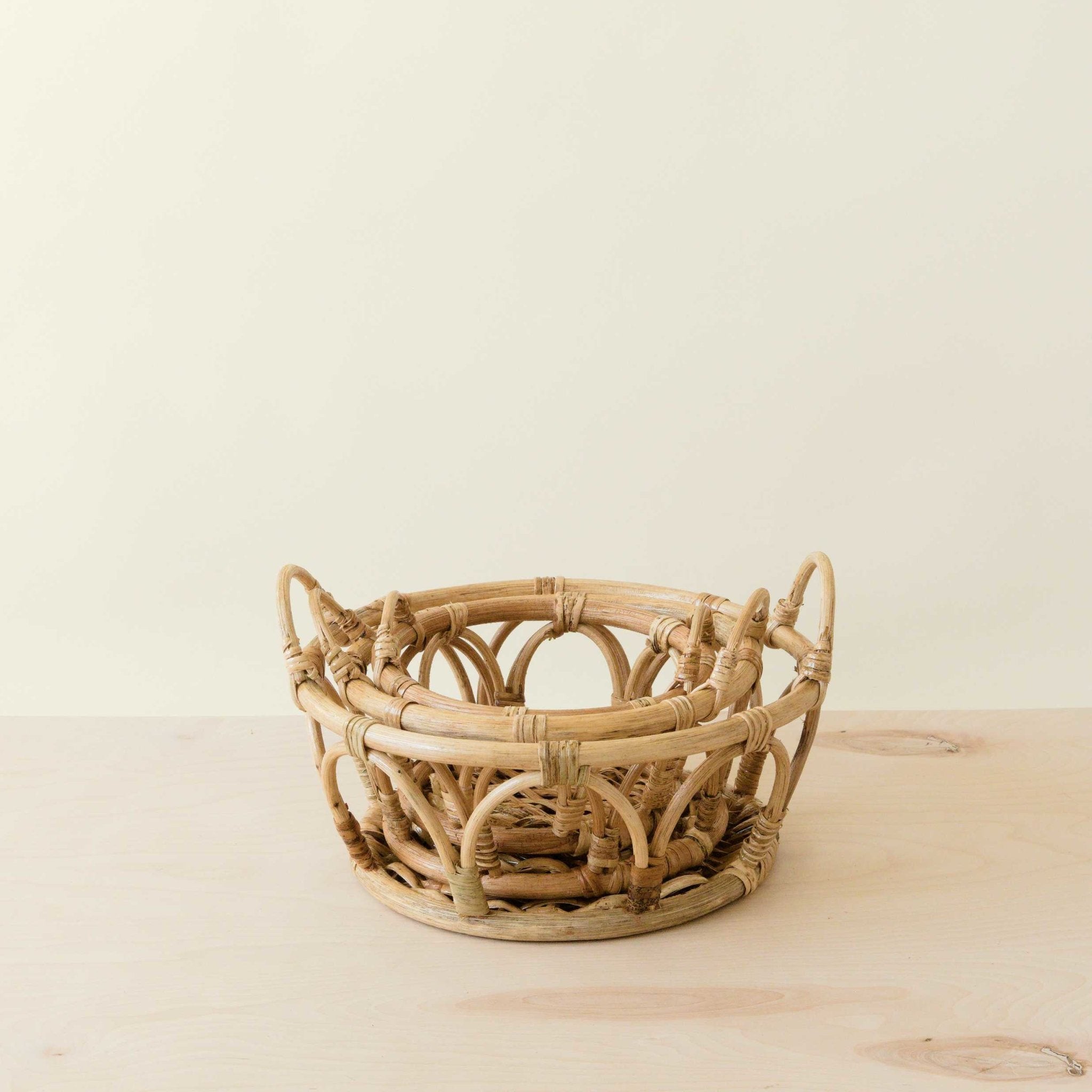 Rattan Fruit Basket -  Wicker Table Basket Set Of 3 | Likhâ