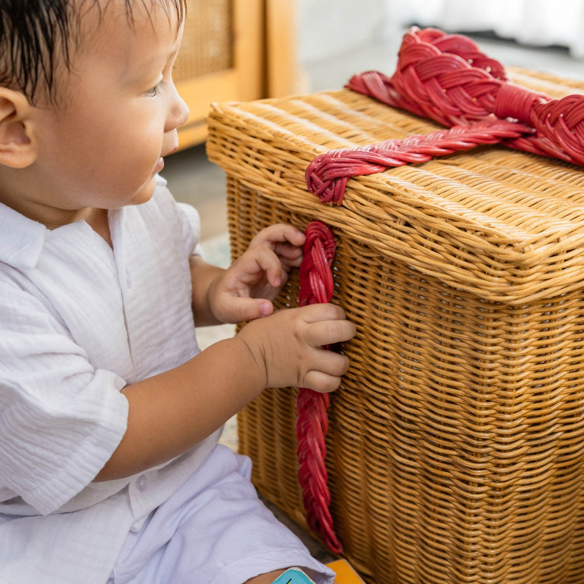 Rattan Storage Gift Boxes - Set Of 2