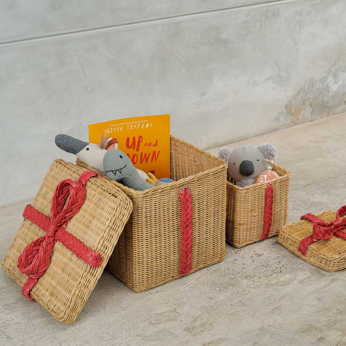 Rattan Storage Gift Boxes - Set Of 2
