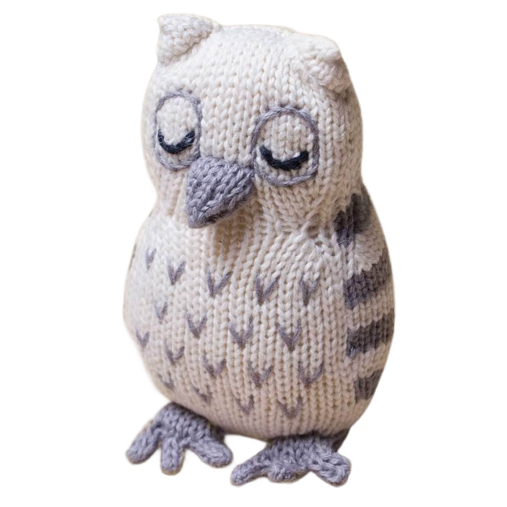 Organic Baby Toys - Newborn Rattles | Owl