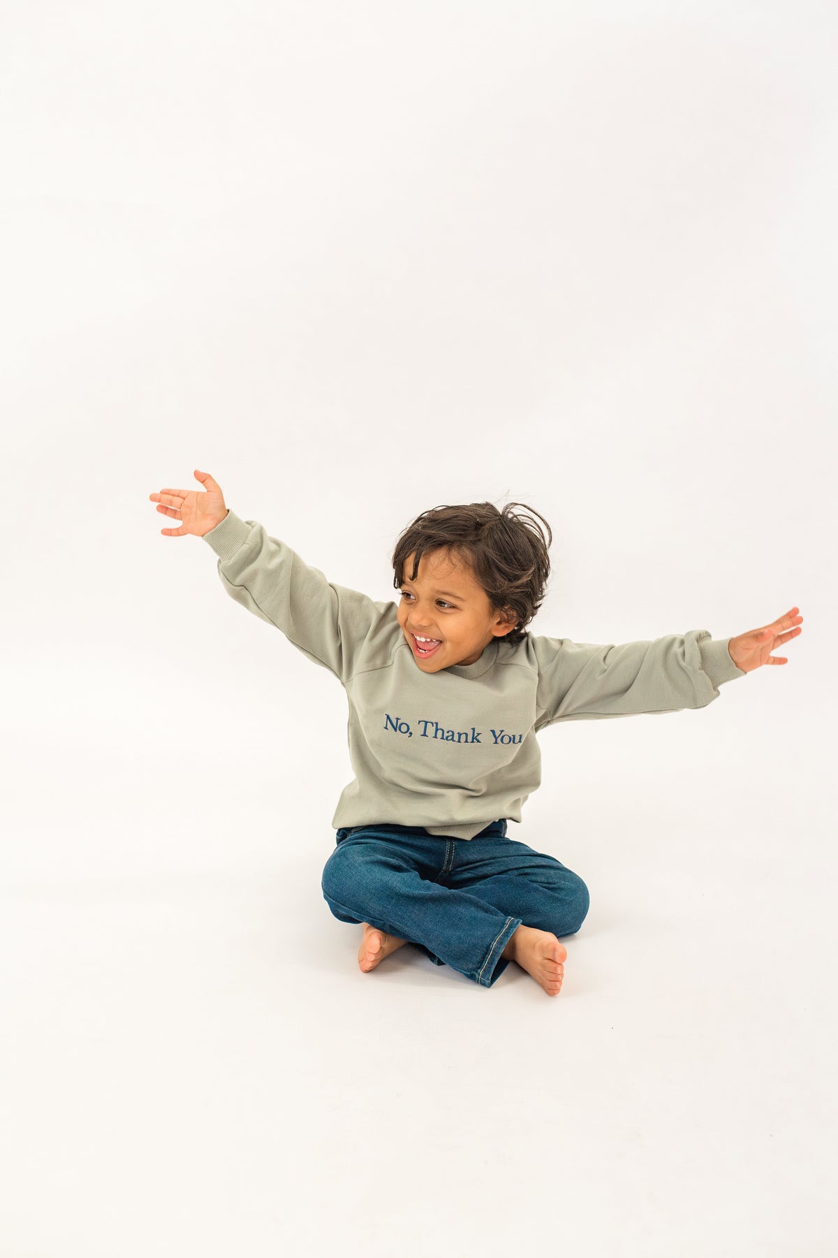 Custom Embroidered Baby Sweatshirt – Personalized Soft Bamboo Pullover