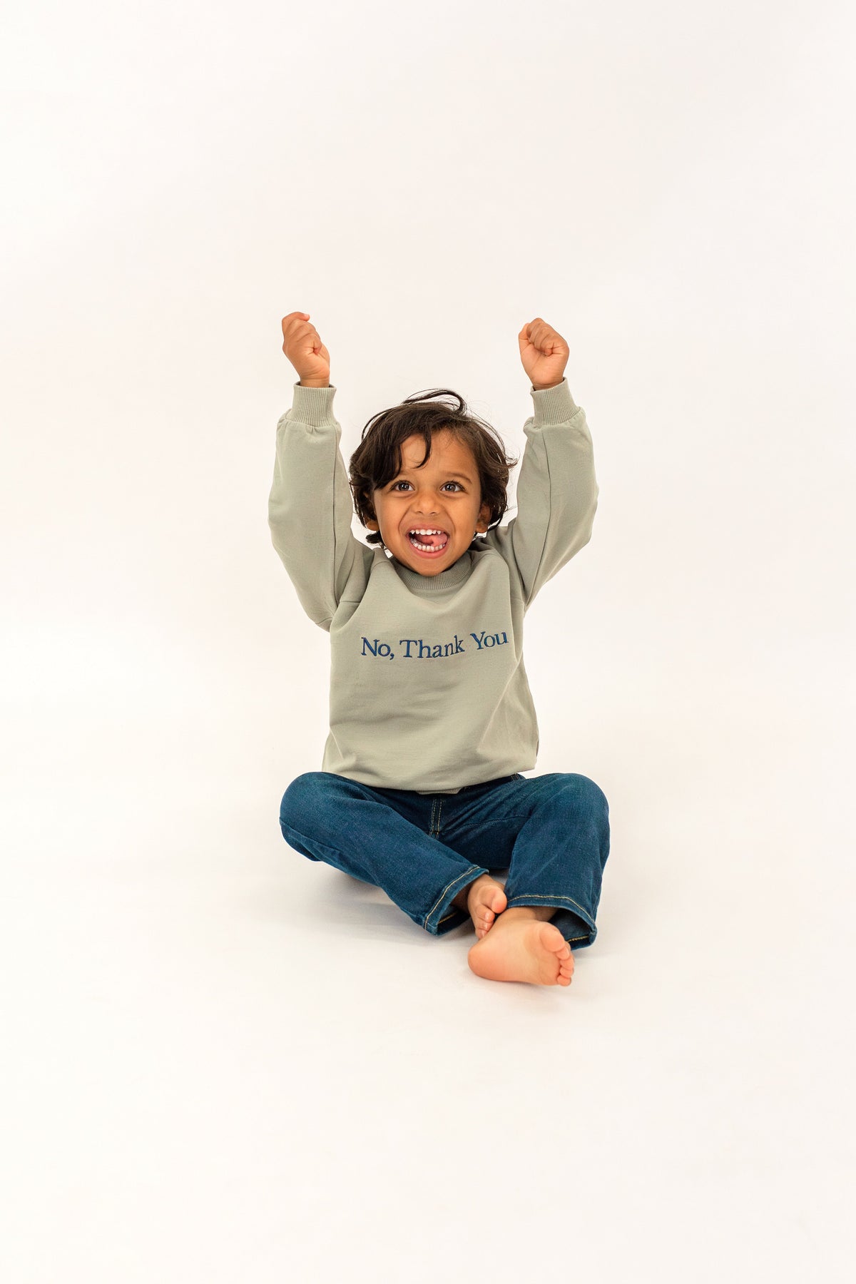 Custom Embroidered Baby Sweatshirt – Personalized Soft Bamboo Pullover
