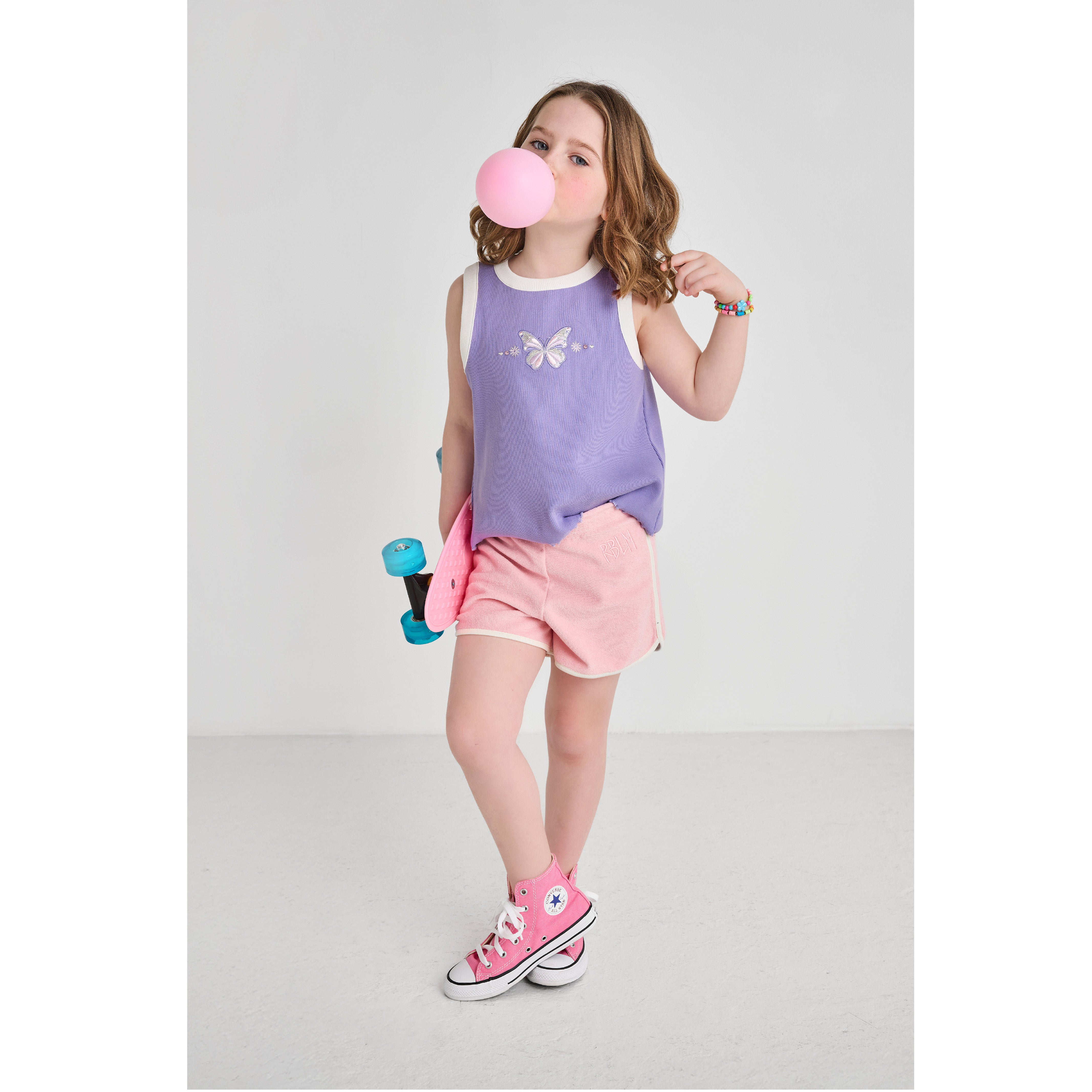 Retro Pink Terry Shorts
